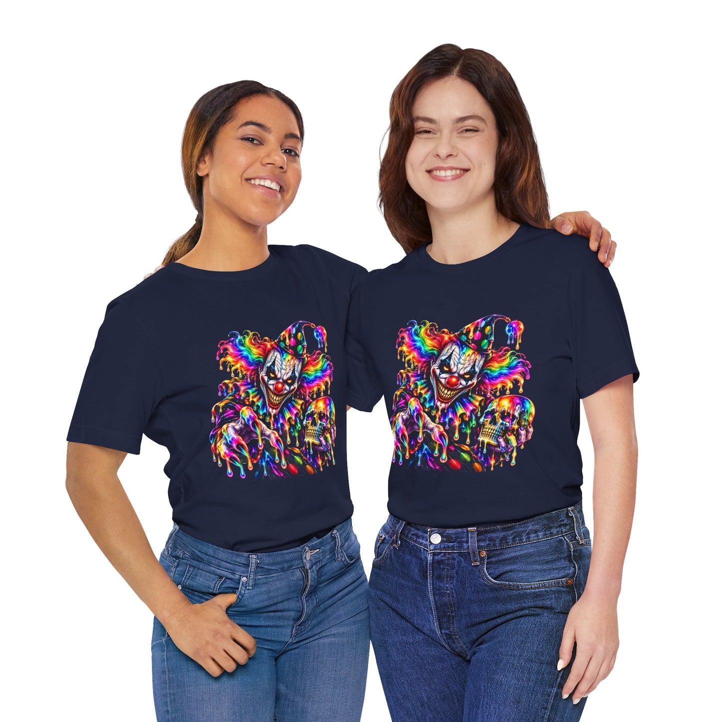 THE LAST LAUGH 🤡 | Psychedelic Horror Clown Unisex Jersey Short Sleeve Tee