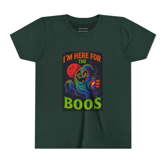 👻 I’m Here for the Boos  Youth Short Sleeve Tee
