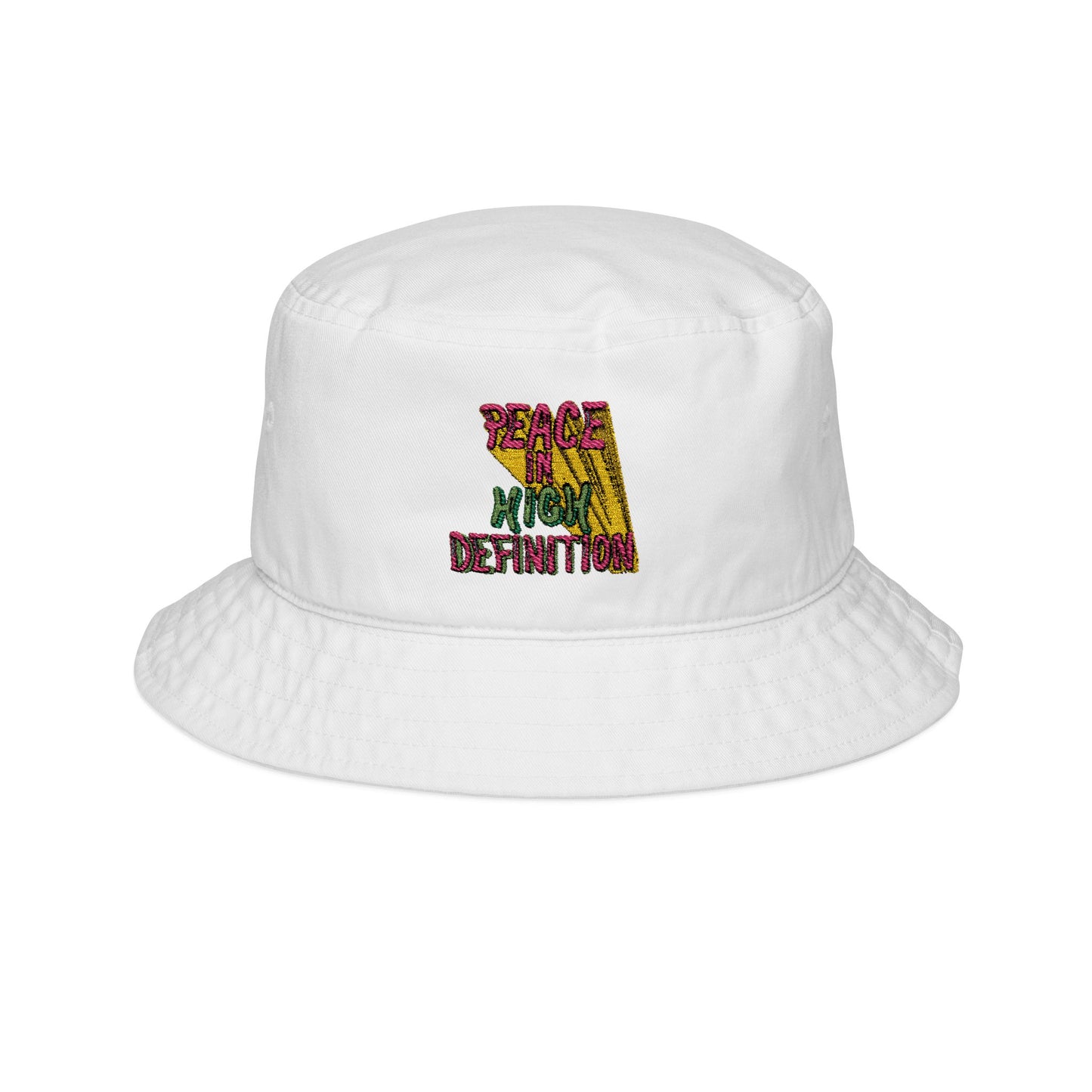 peace in high definition Bucket Hat (Embroidery)