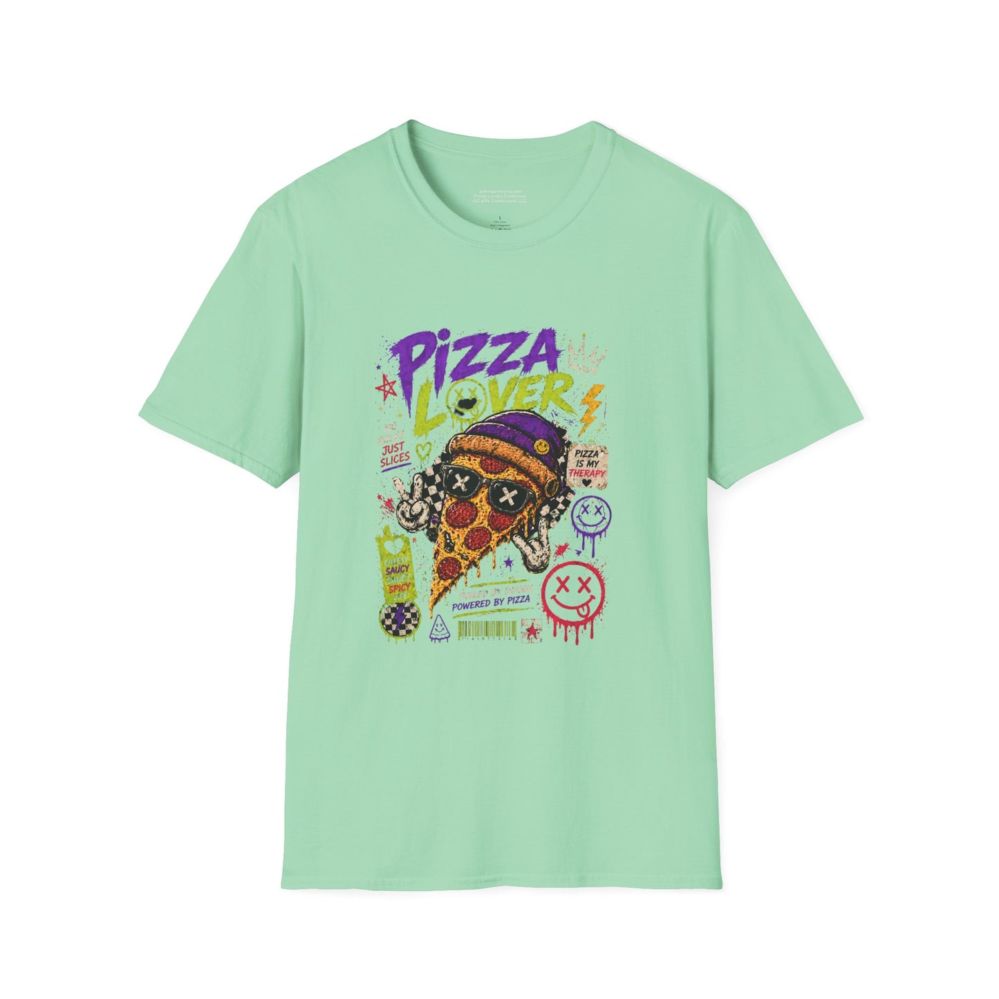 Pizza Lover’s Rebellion Tee – Street Slice Edition |Unisex Softstyle T-Shirt- The Pizza Lovers United Collection