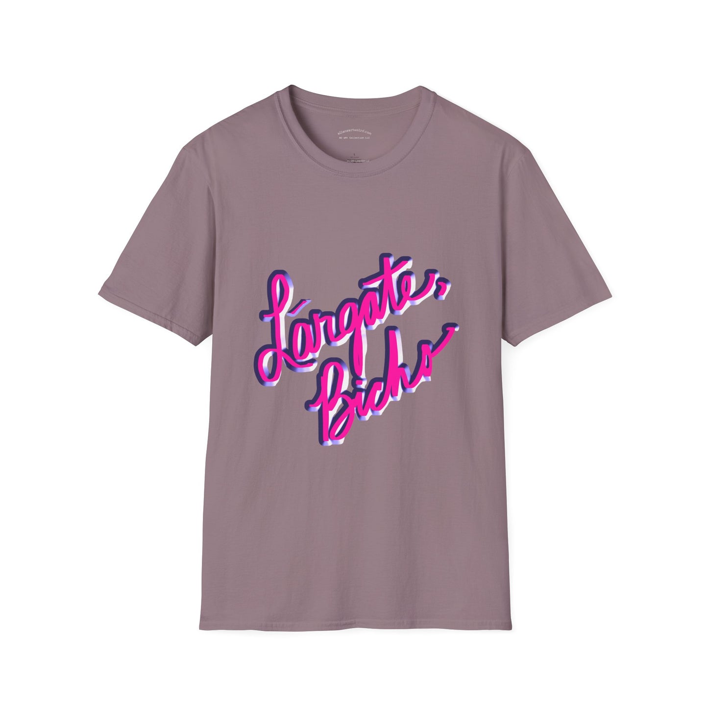 Funny Spanish Slogan Lárgate, bicho (meaning go away, bug) T-Shirt - Unisex Softstyle