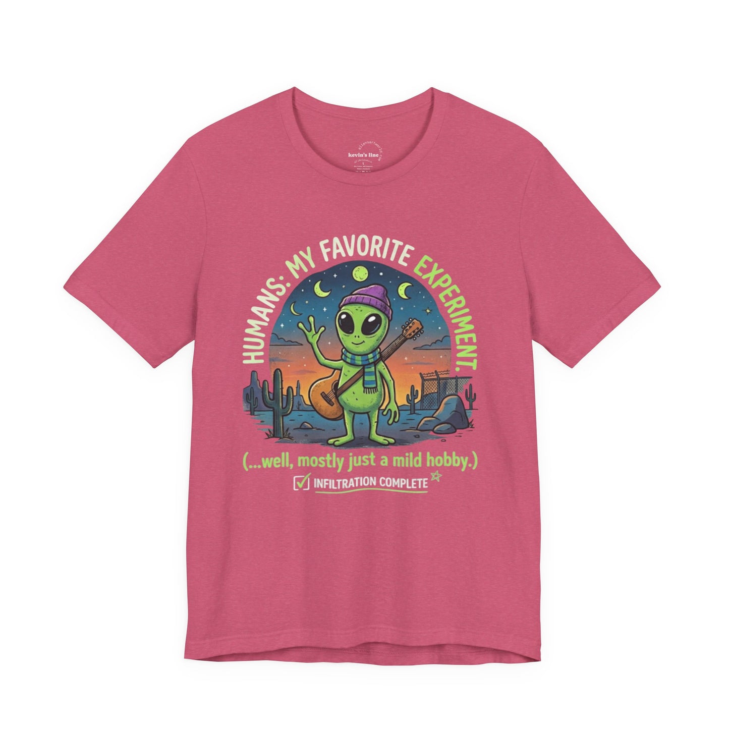 Humanity Was My Favorite Experiment Alien Vibes - Unisex Jersey Short Sleeve Tee | Kevin’s Line