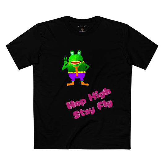 Hop High Stay Fly  420 frinzz Croak-y McAttitude Adult Staple Tee