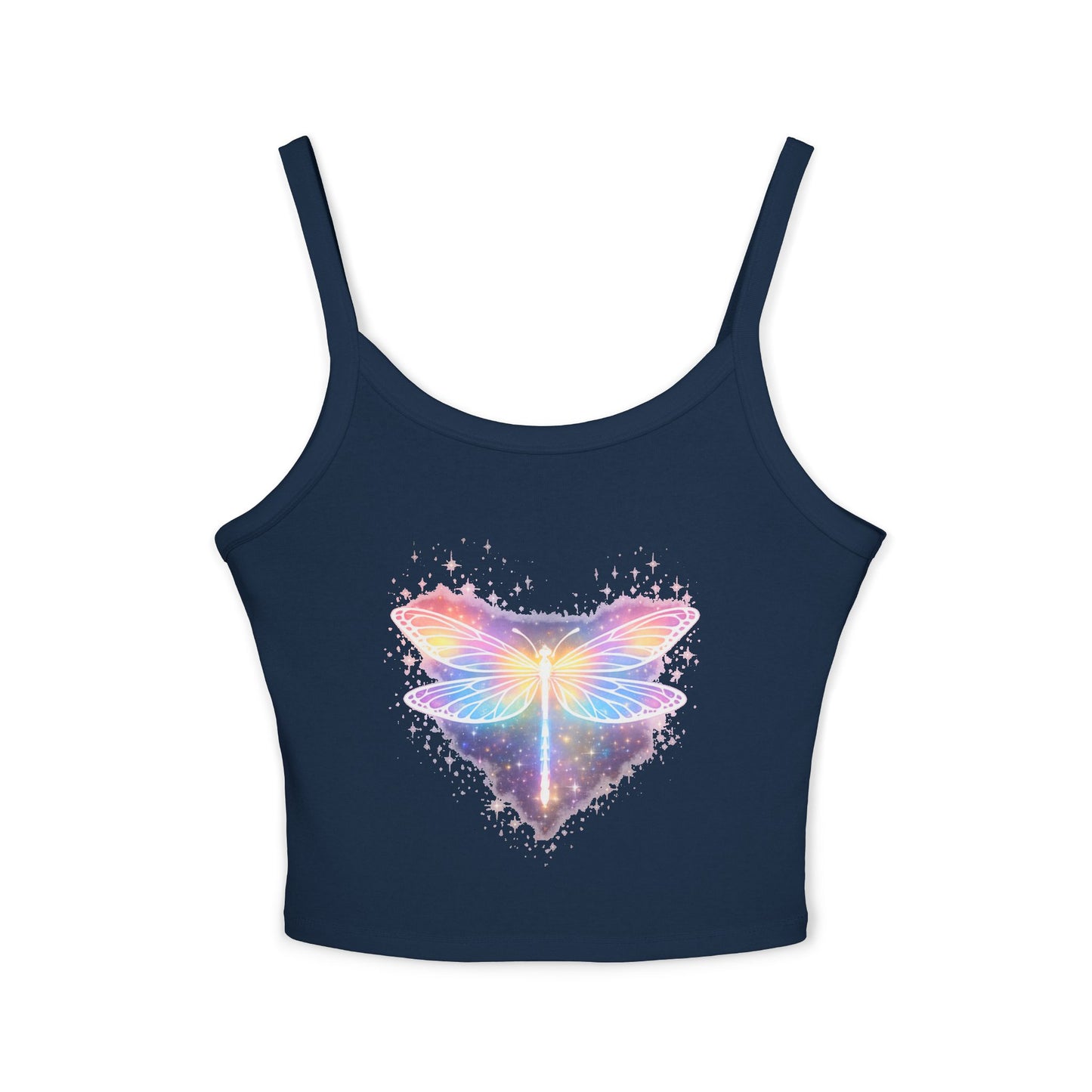 Celestial Dragonfly Transformation & Light Energy Women's Spaghetti Strap Tank Top