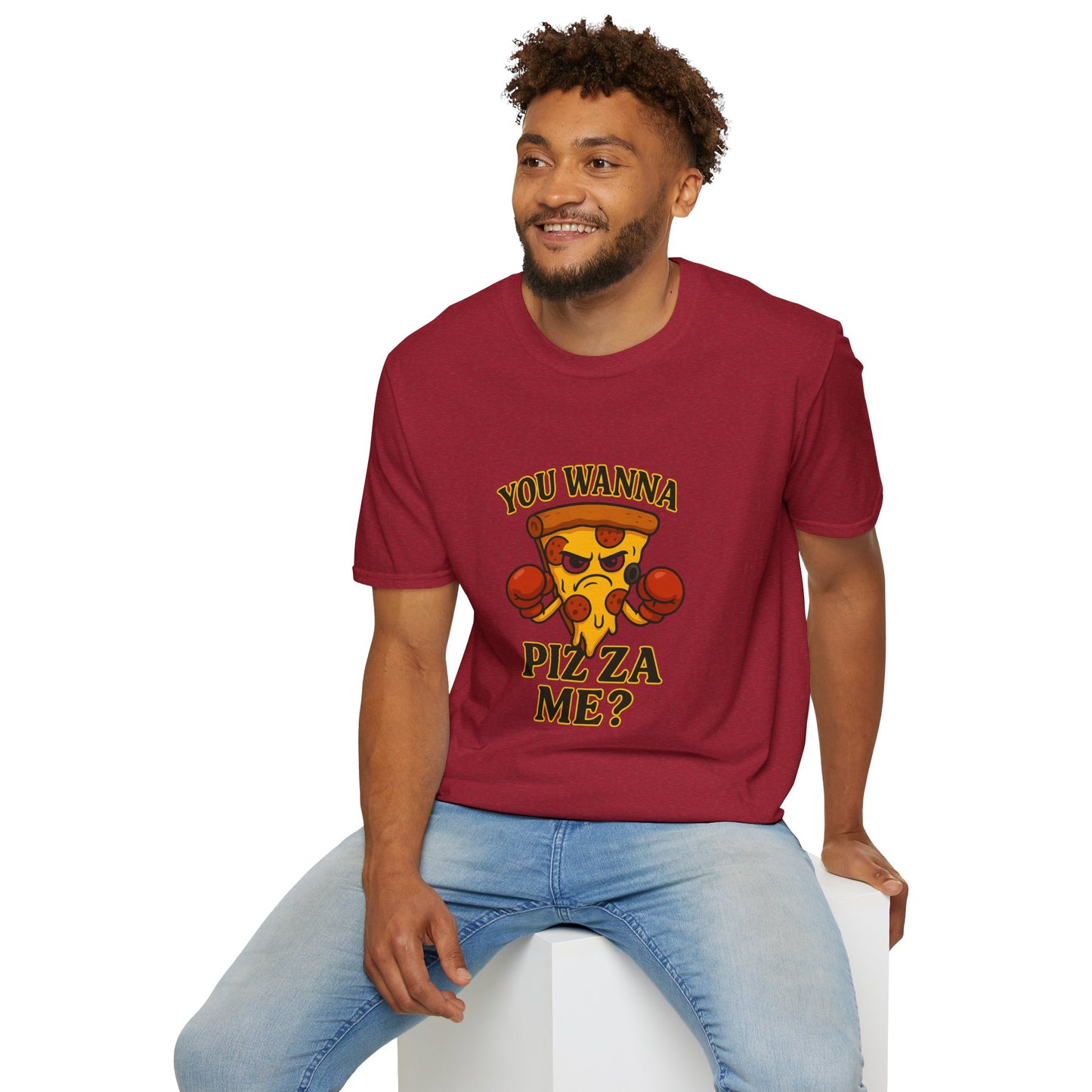 You Wanna Pizza Me?   Unisex Softstyle T-Shirt