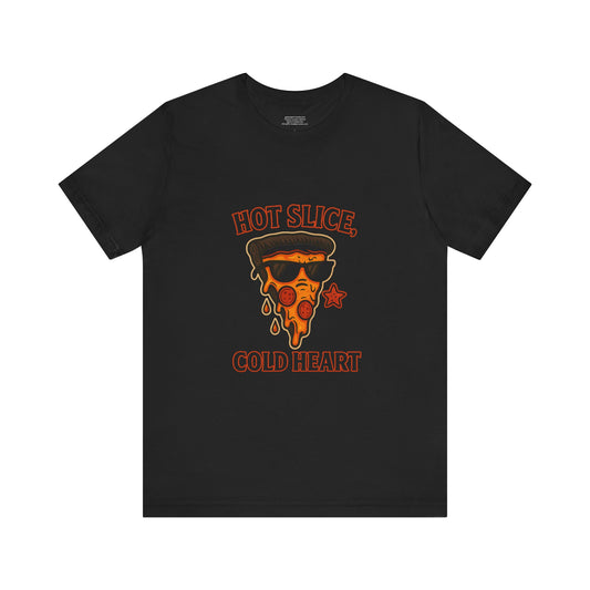 Hot Slice, Cold Heart Goth style Unisex Jersey Short Sleeve Tee