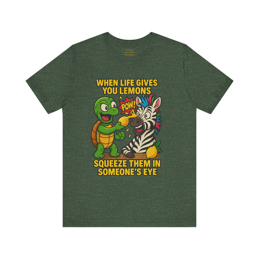 Zesty Eye-Opener (Terry & Checkers)   Unisex Jersey Short Sleeve Tee