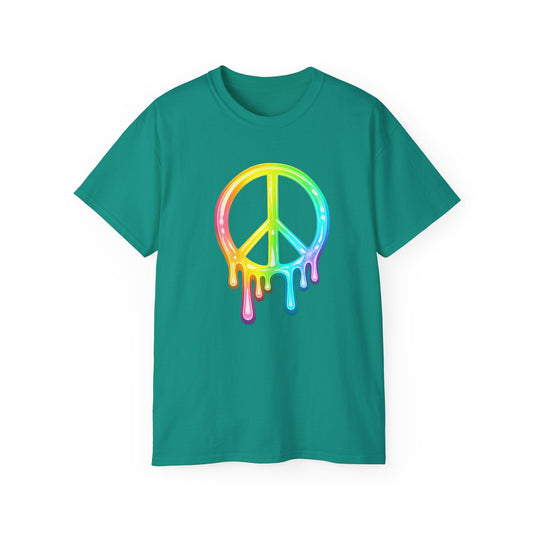 Drip Peace Neon Unisex Ultra Cotton Tee