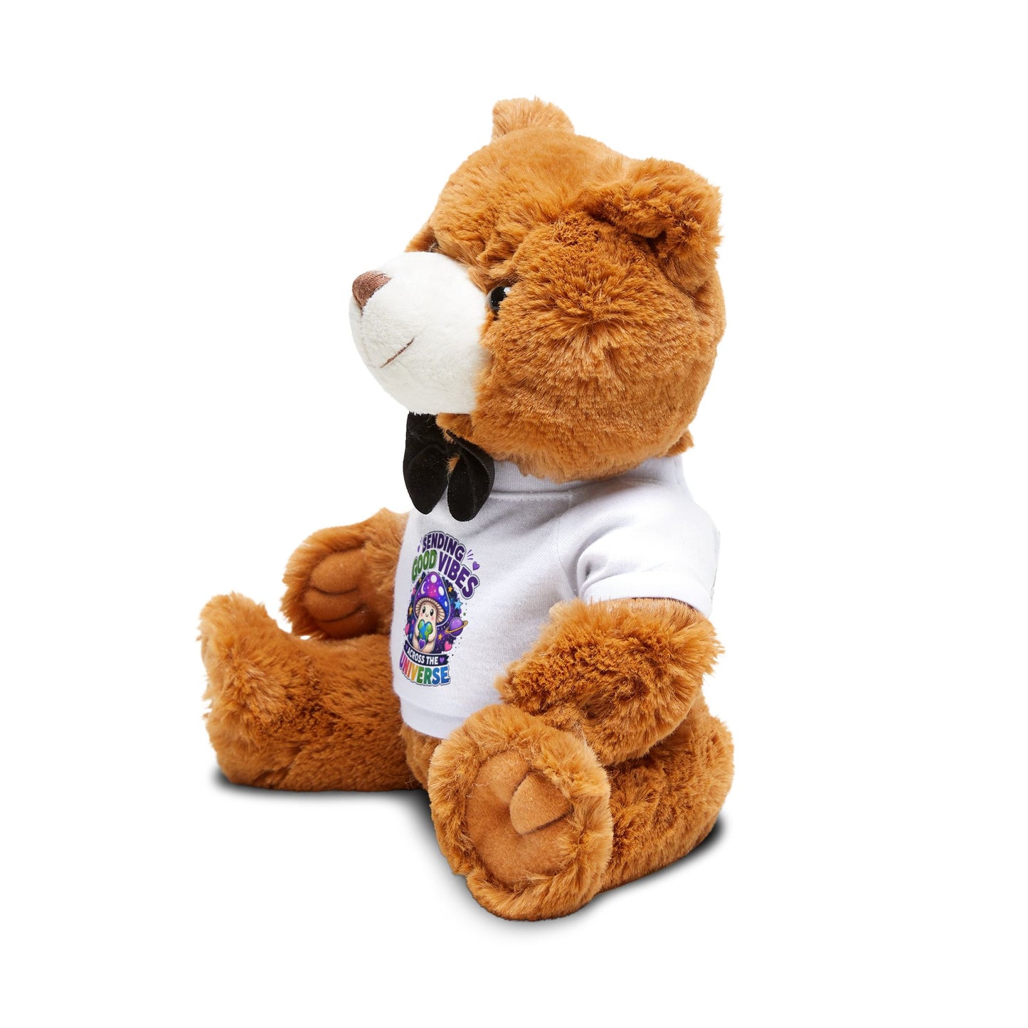 Good Vibes Across the Universe – Plush Teddy Bear with T-Shirt