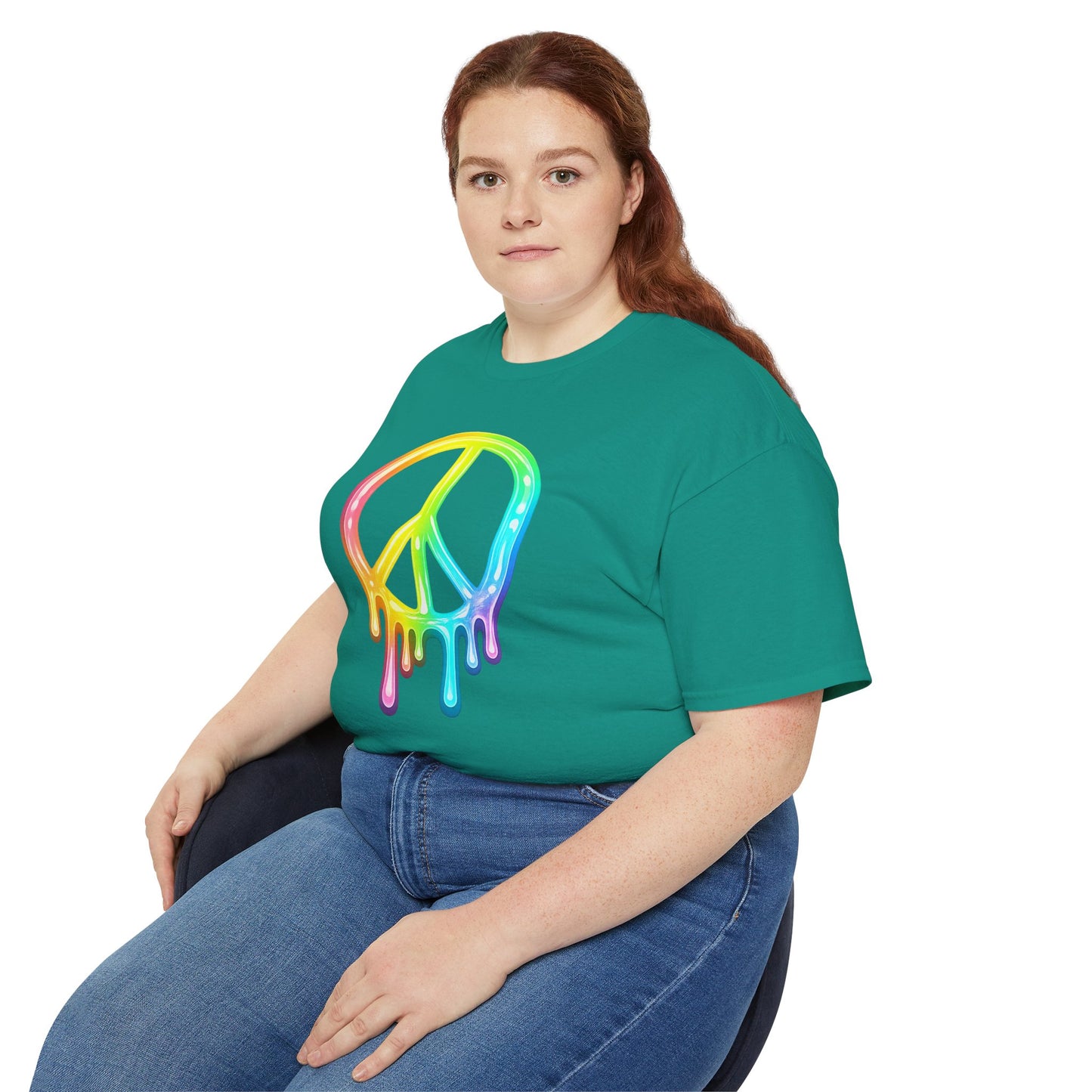 Drip Peace Neon Unisex Ultra Cotton Tee
