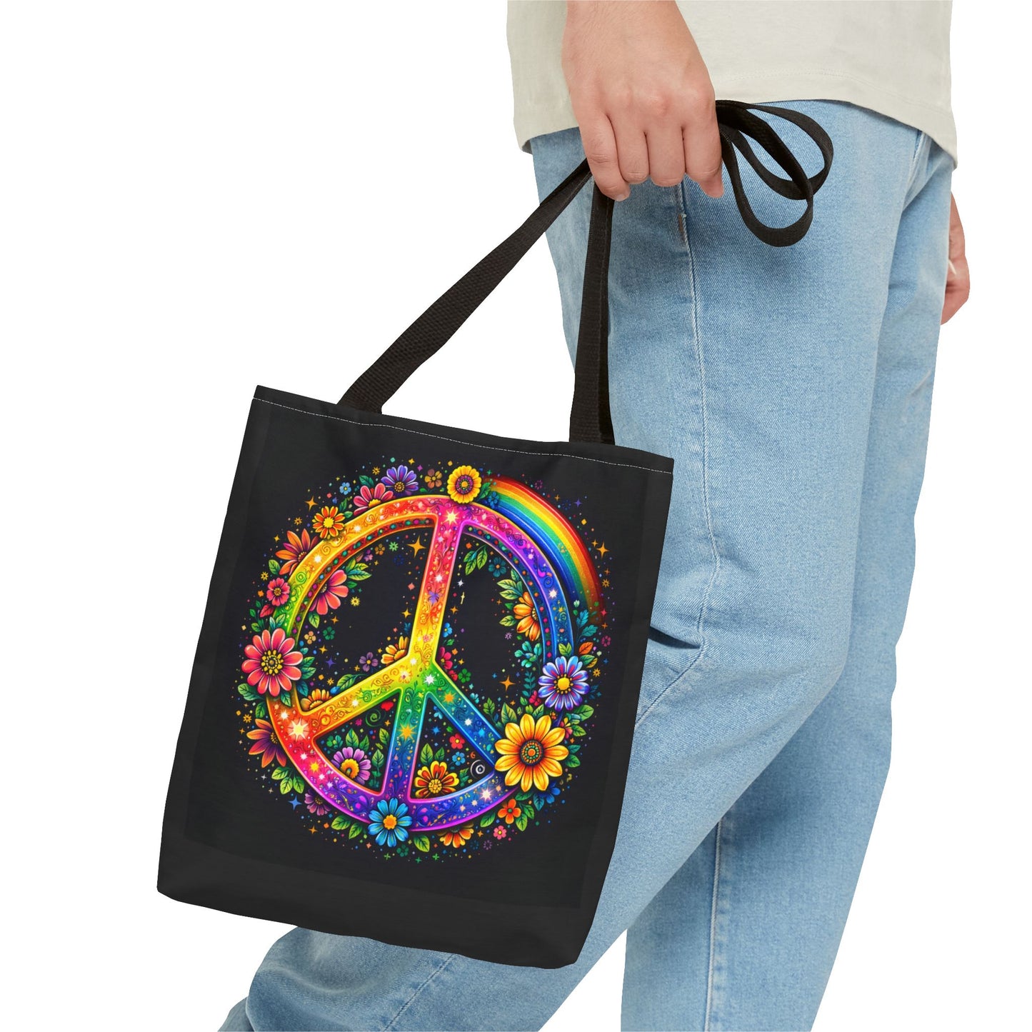 Peace in Full Color – Radiant Harmony Tote Bag (AOP)