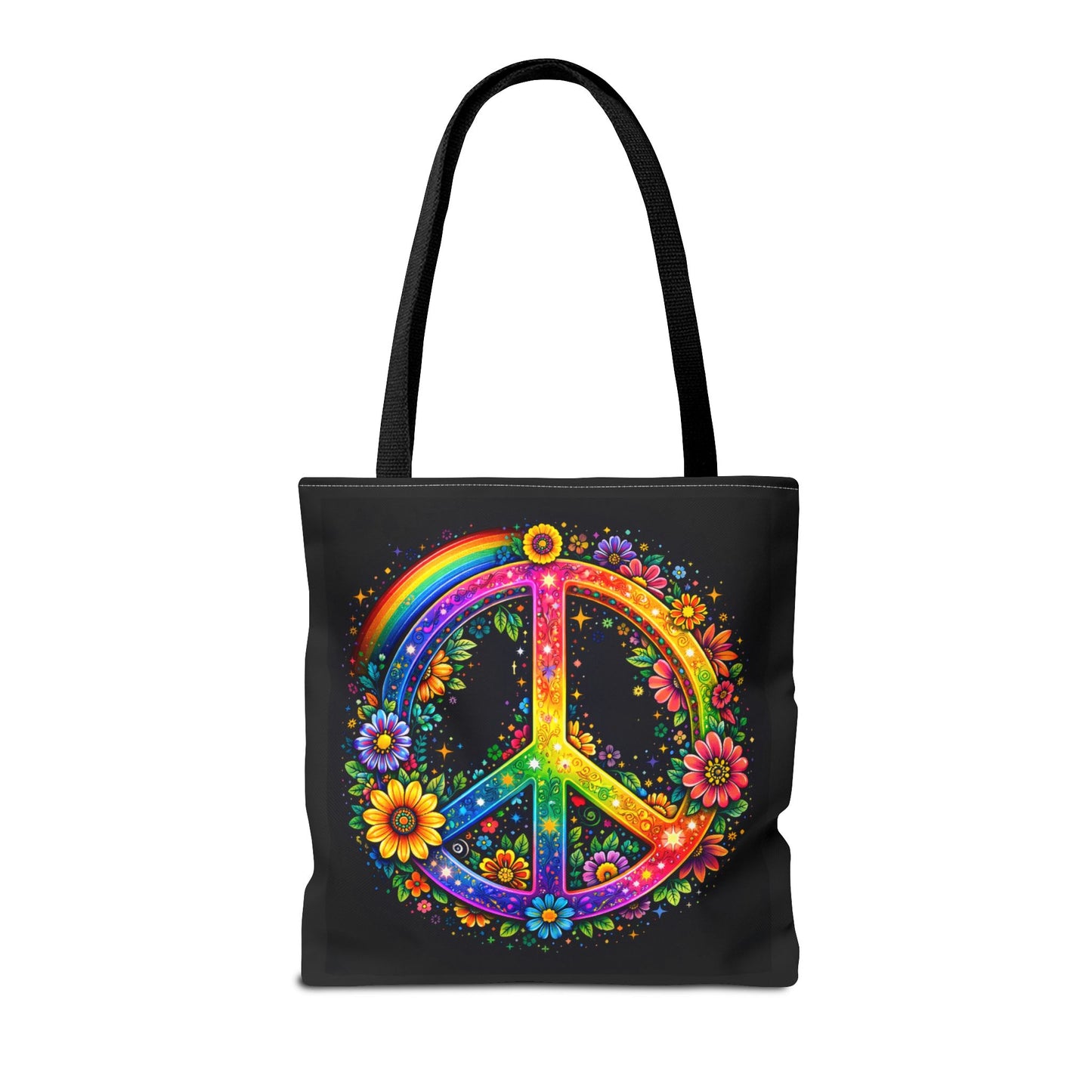 Peace in Full Color – Radiant Harmony Tote Bag (AOP)
