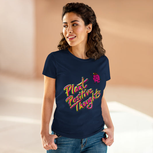 Women's Tee 420 Frinzz Indica Plant Positive Thoughts