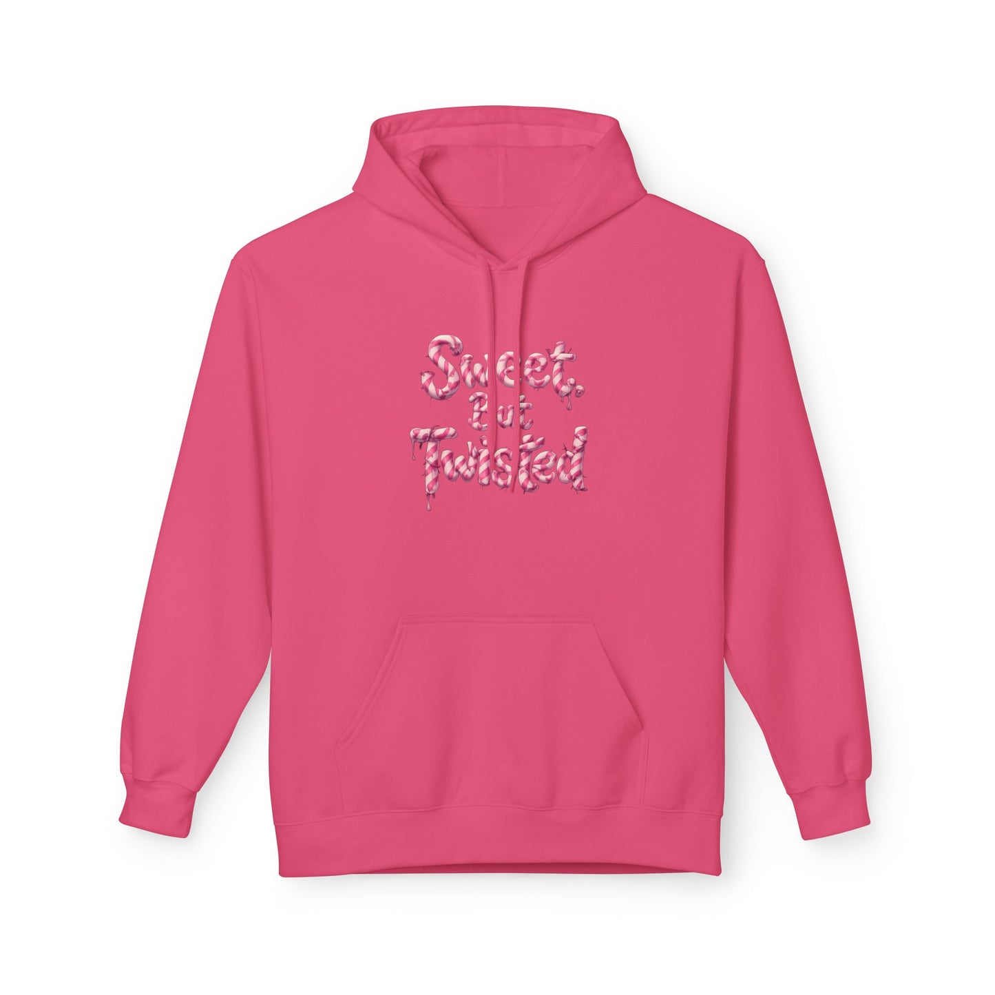Sweet, But Twisted – Christmas Gothic Candy Cane Sweatshirt  Unisex Midweight Softstyle Fleece Hoodie