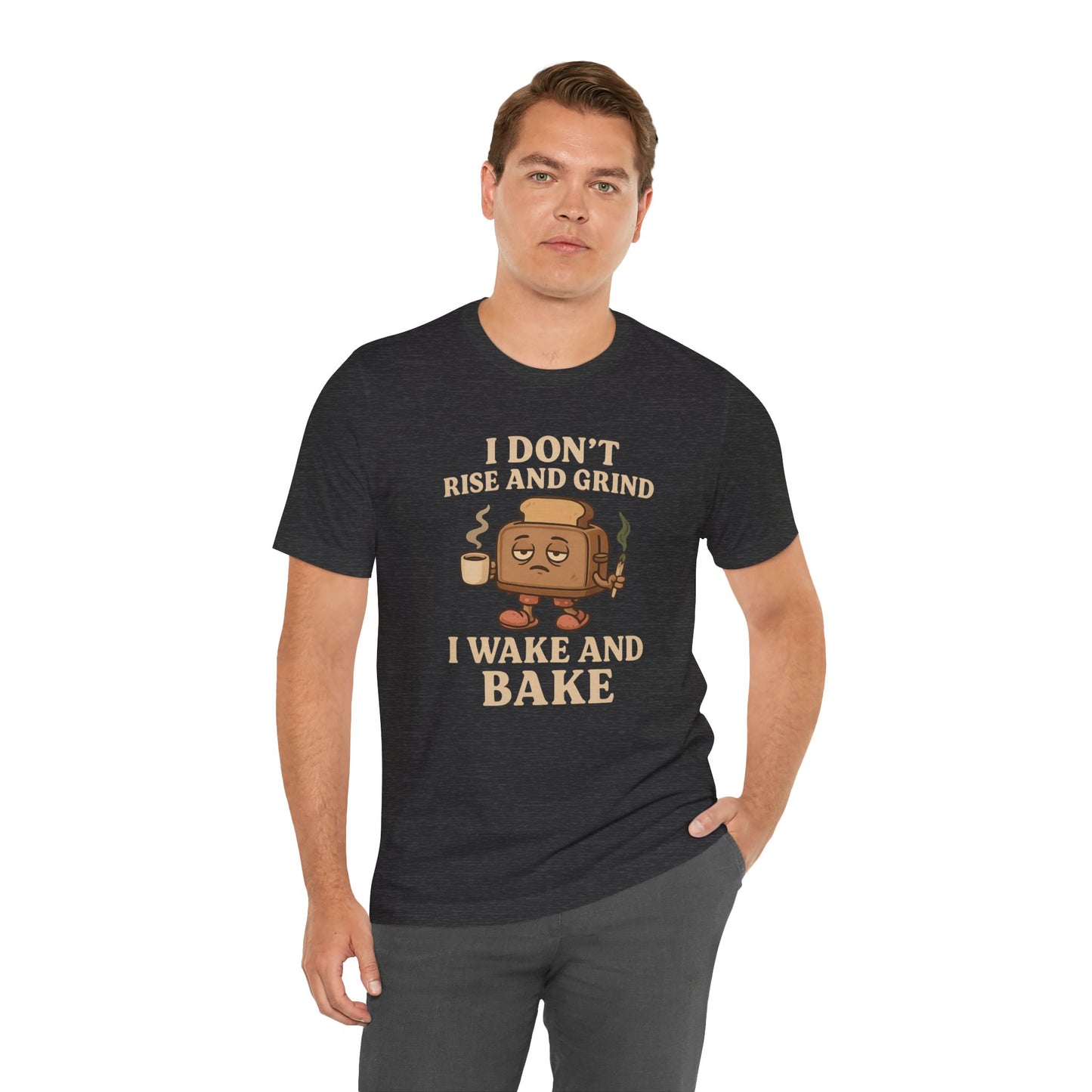 📛 Wake and Bake Toaster Unisex Jersey Short Sleeve Tee
