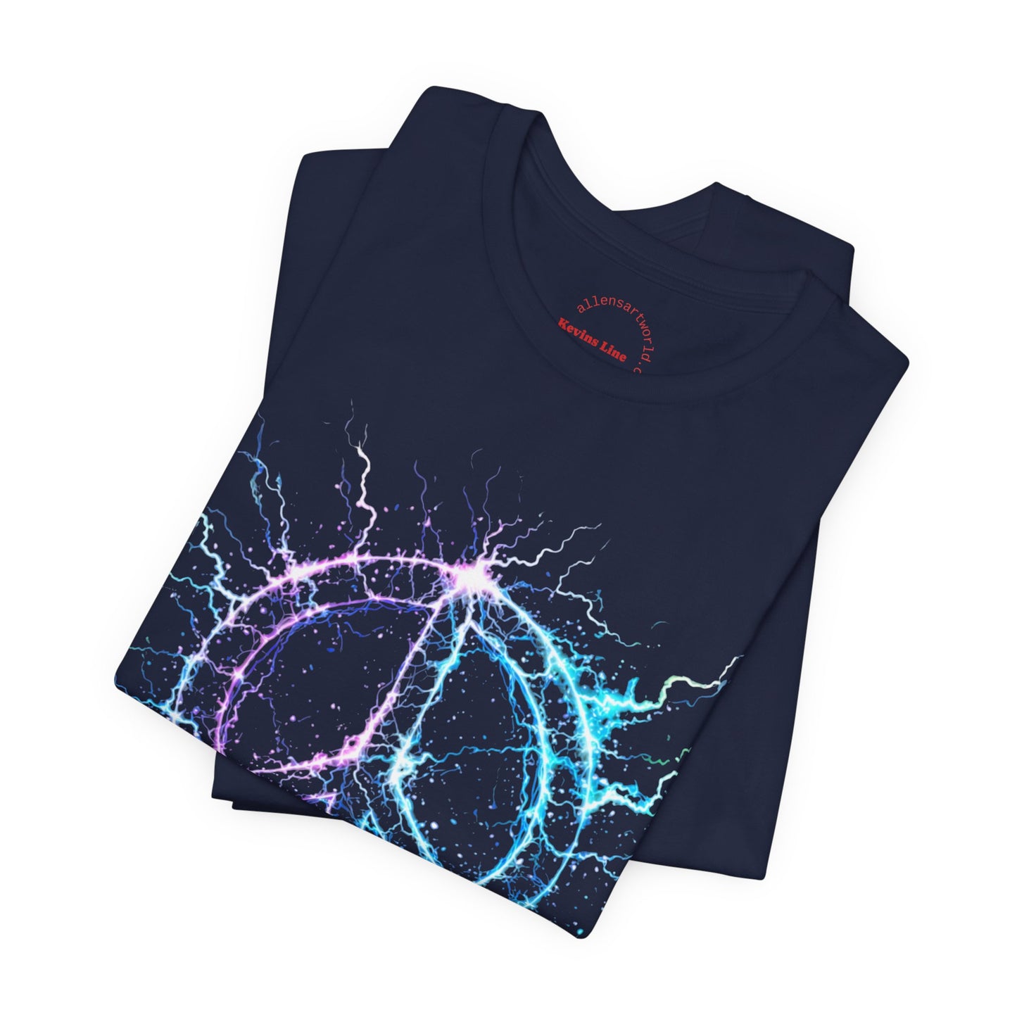 Electric Peace – Neon Energy Symbol Unisex Jersey Short Sleeve Tee - Kevin’s Line