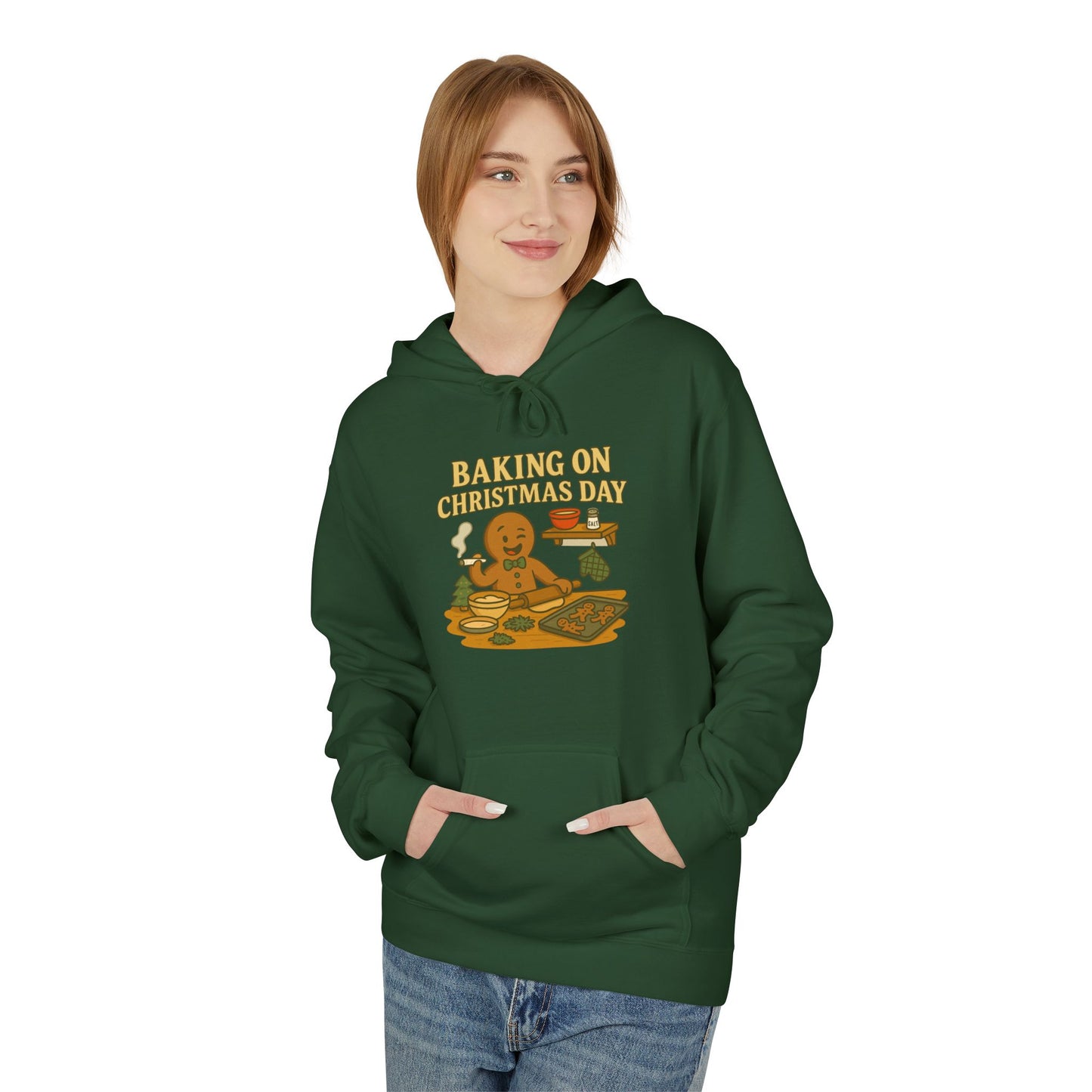 Baking on Christmas Day – HoliDazed Holiday Hoodie  Unisex Midweight Softstyle Fleece Hoodie