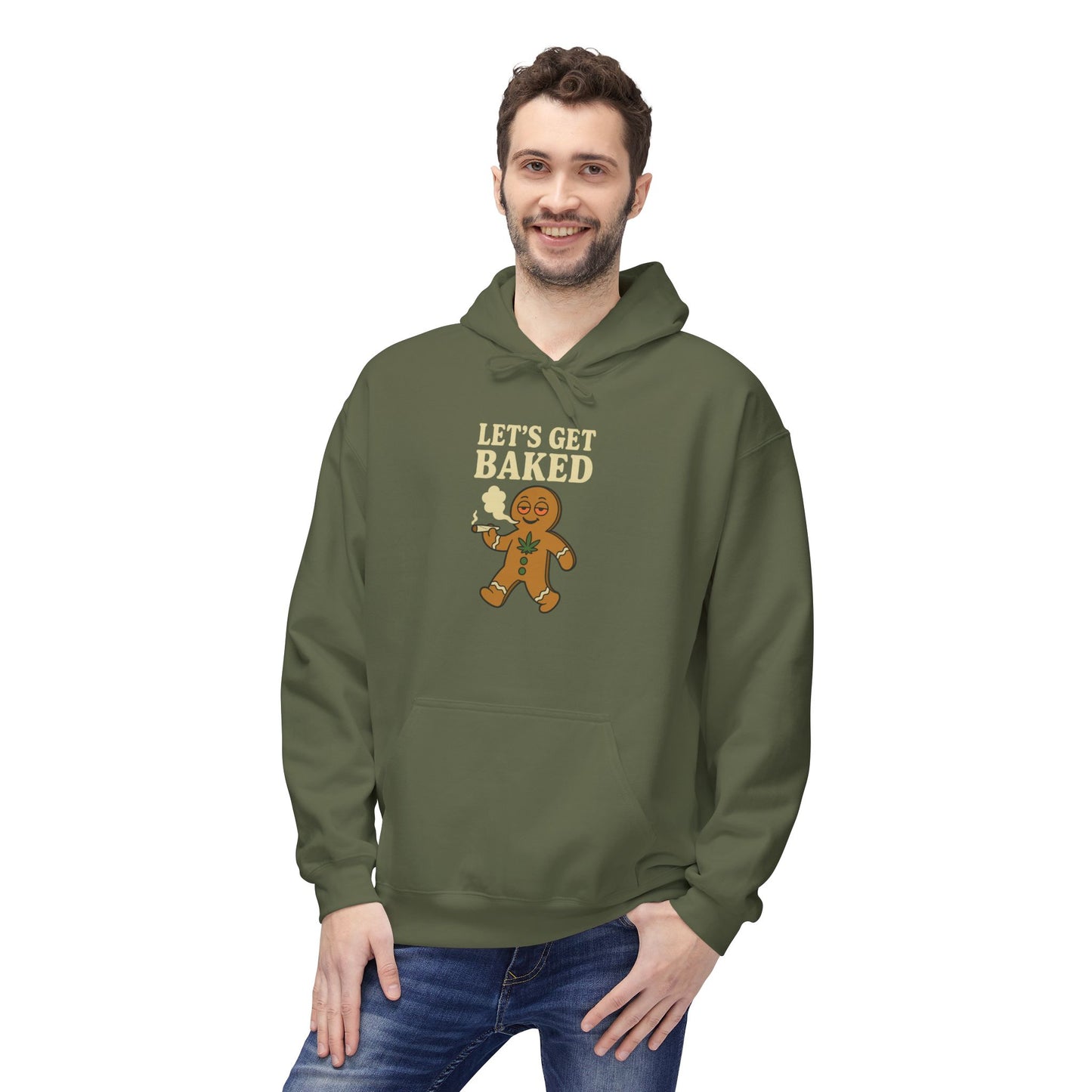 Let’s Get Baked – HoliDazed Holiday Hoodie Unisex Midweight Softstyle Fleece Hoodie