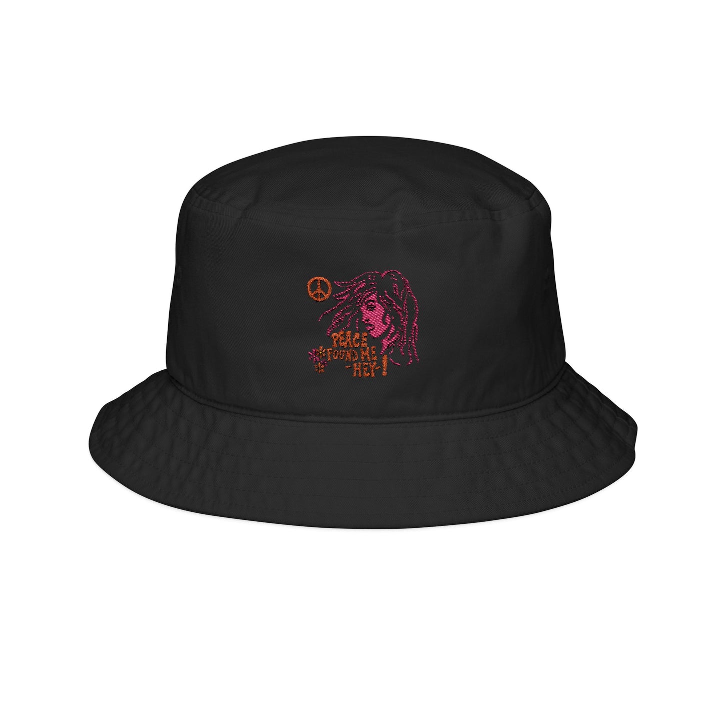 peace found me, Hey! Bucket Hat (Embroidery)