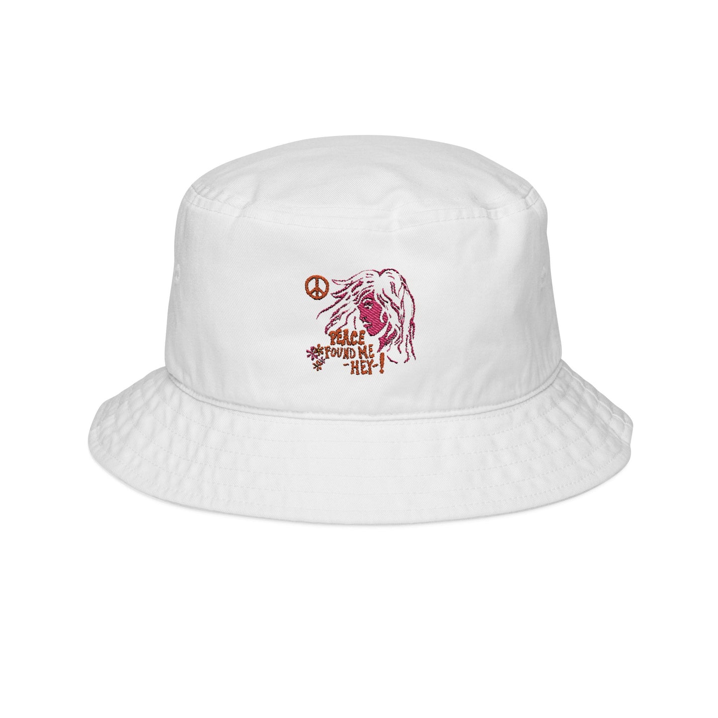 peace found me, Hey! Bucket Hat (Embroidery)