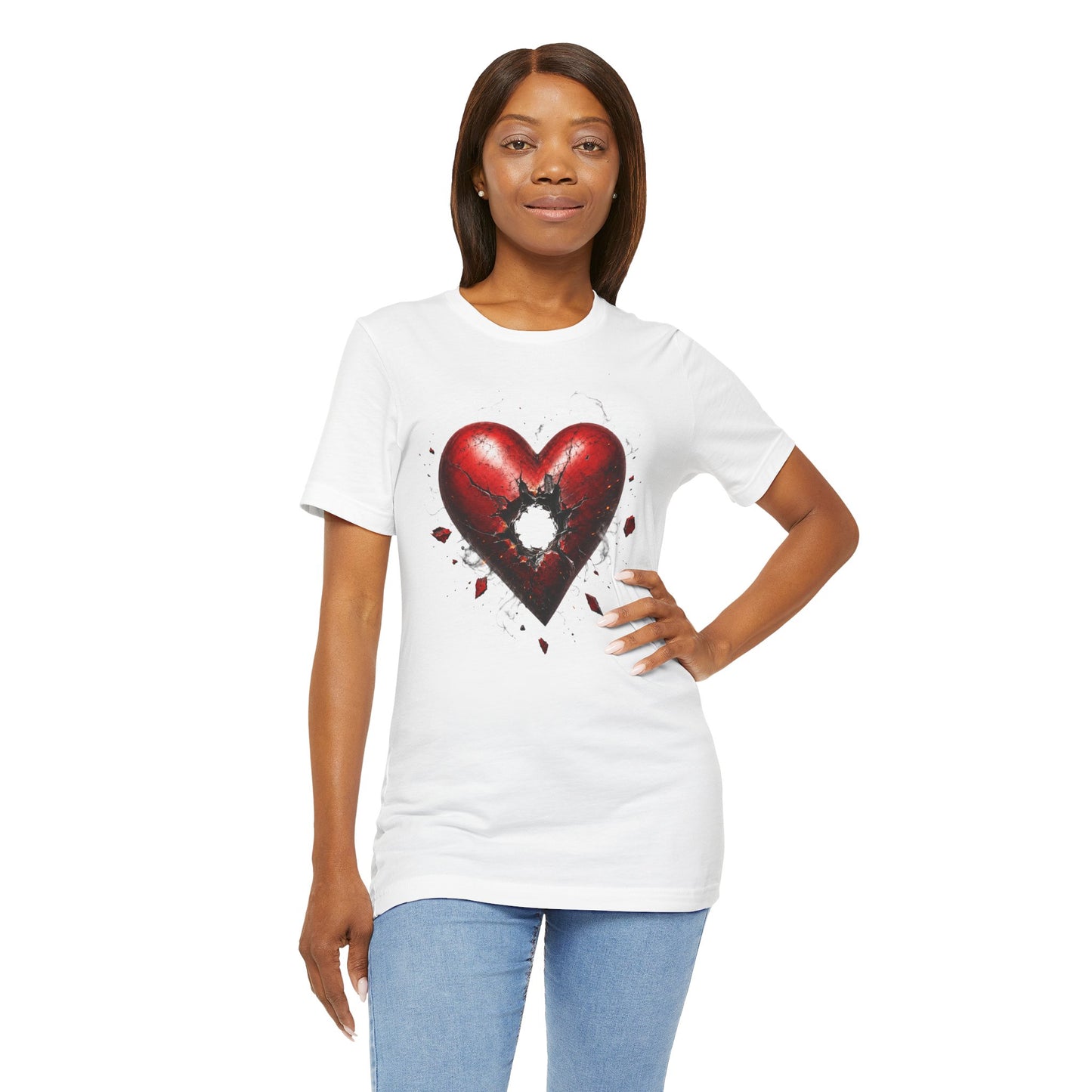Shot Through the Heart Gothic Unisex Jersey Short Sleeve Tee