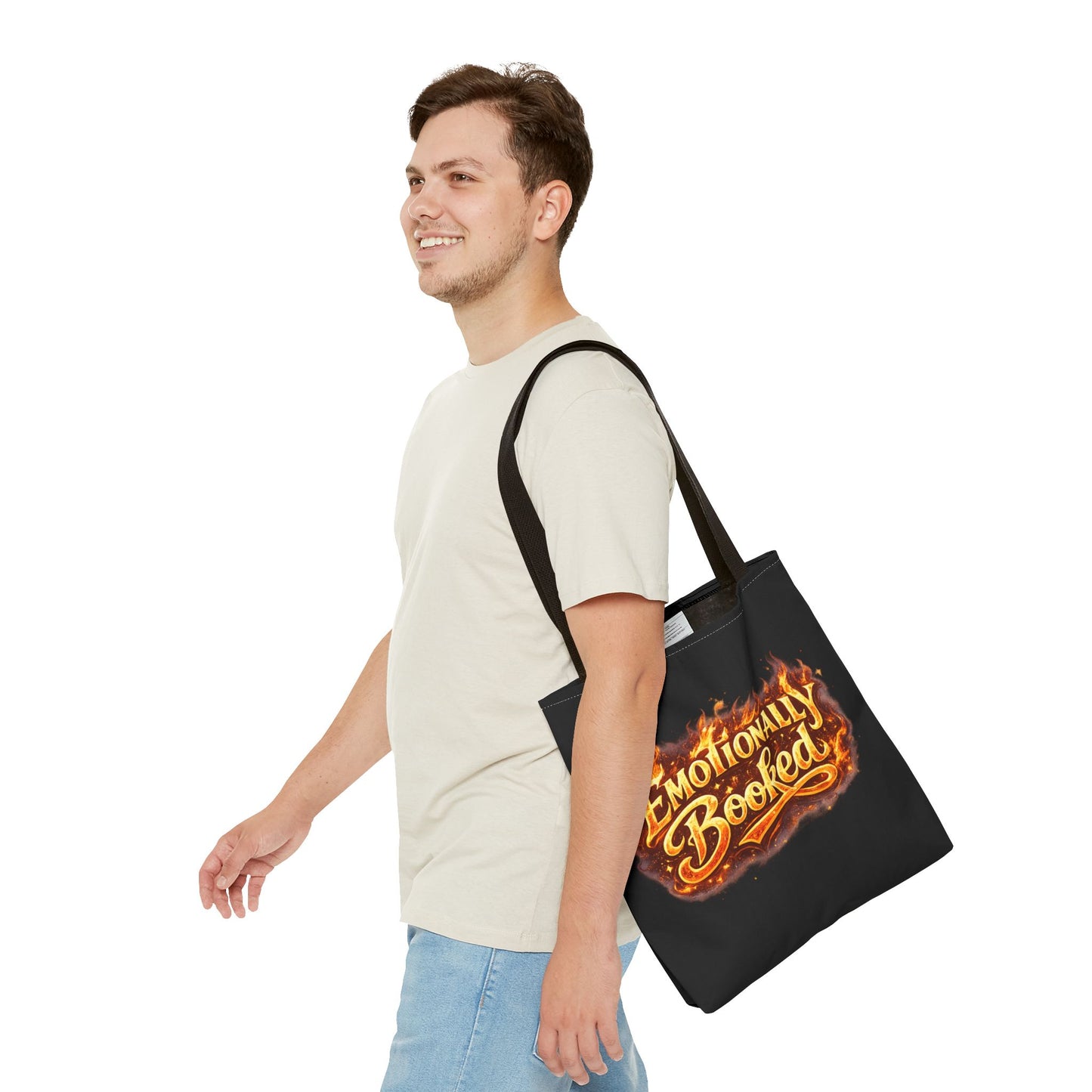 Emotionally Booked – Flame Edition Tote Bag (AOP)