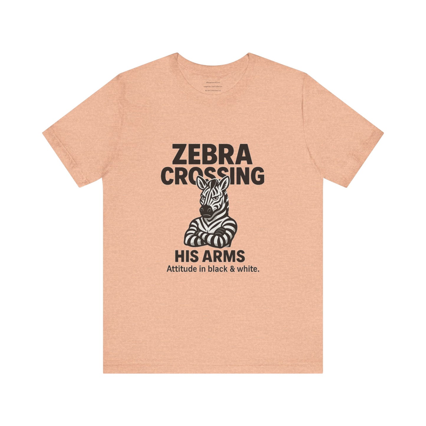 🖤 Attitude in Black & White — Zebra Edition Unisex Jersey Short Sleeve Tee