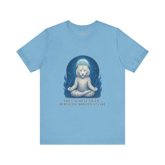 Still Tiger, Still Fire – The Calm Power Tee  Unisex Jersey Short Sleeve Tee