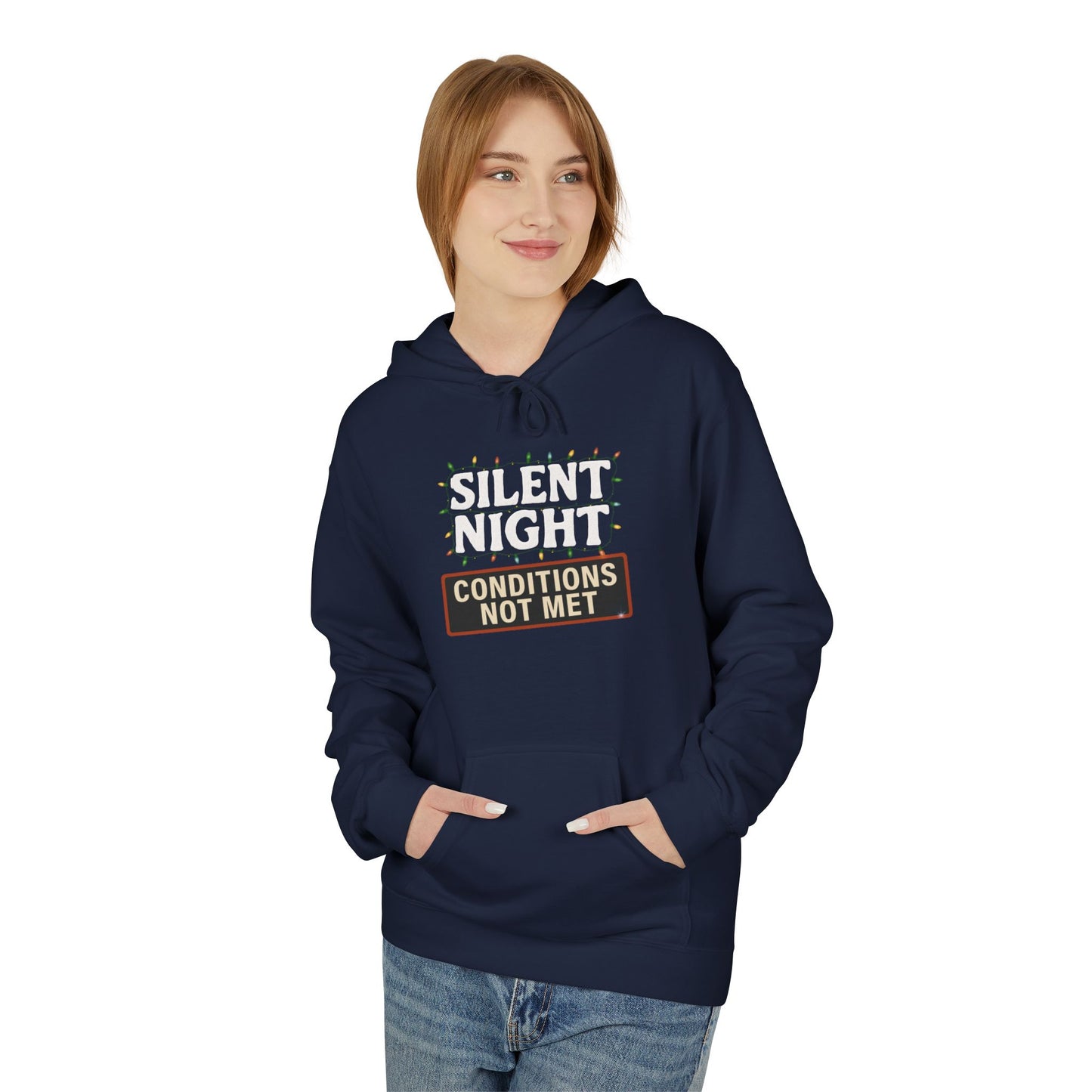 Silent Night – Conditions Not Met Holiday Unisex Midweight Softstyle Fleece Hoodie