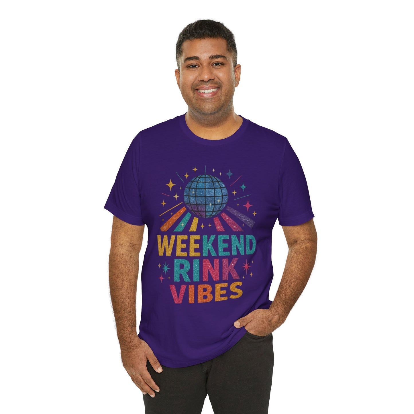 🛼 Weekend Rink Vibes – Weekend Warriors Edition  Unisex Jersey Short Sleeve Tee