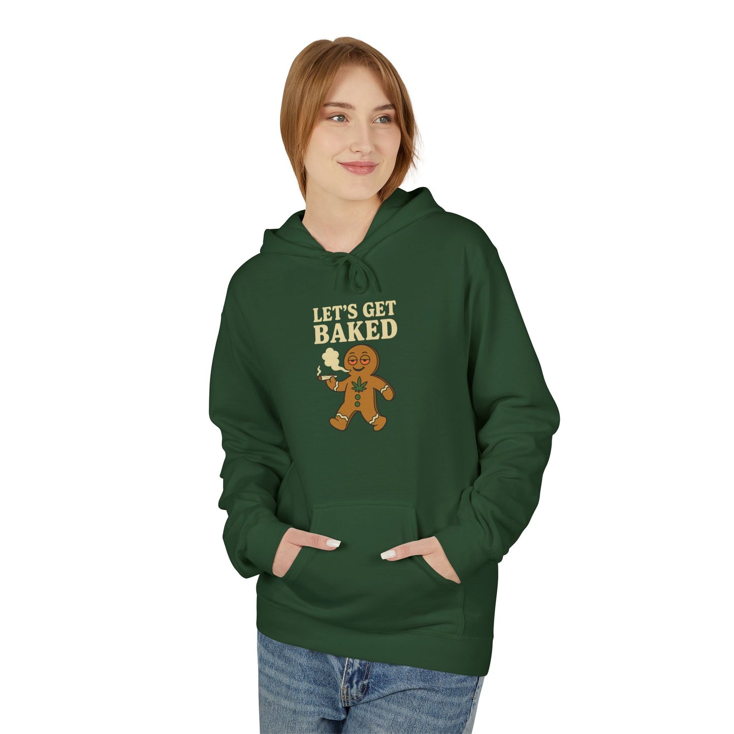 Let’s Get Baked – HoliDazed Holiday Hoodie Unisex Midweight Softstyle Fleece Hoodie