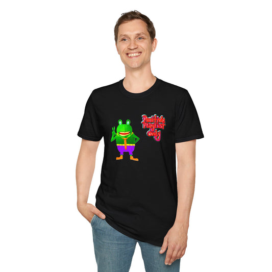 Croaky McAttitude positive playlist only Unisex Softstyle T-Shirt