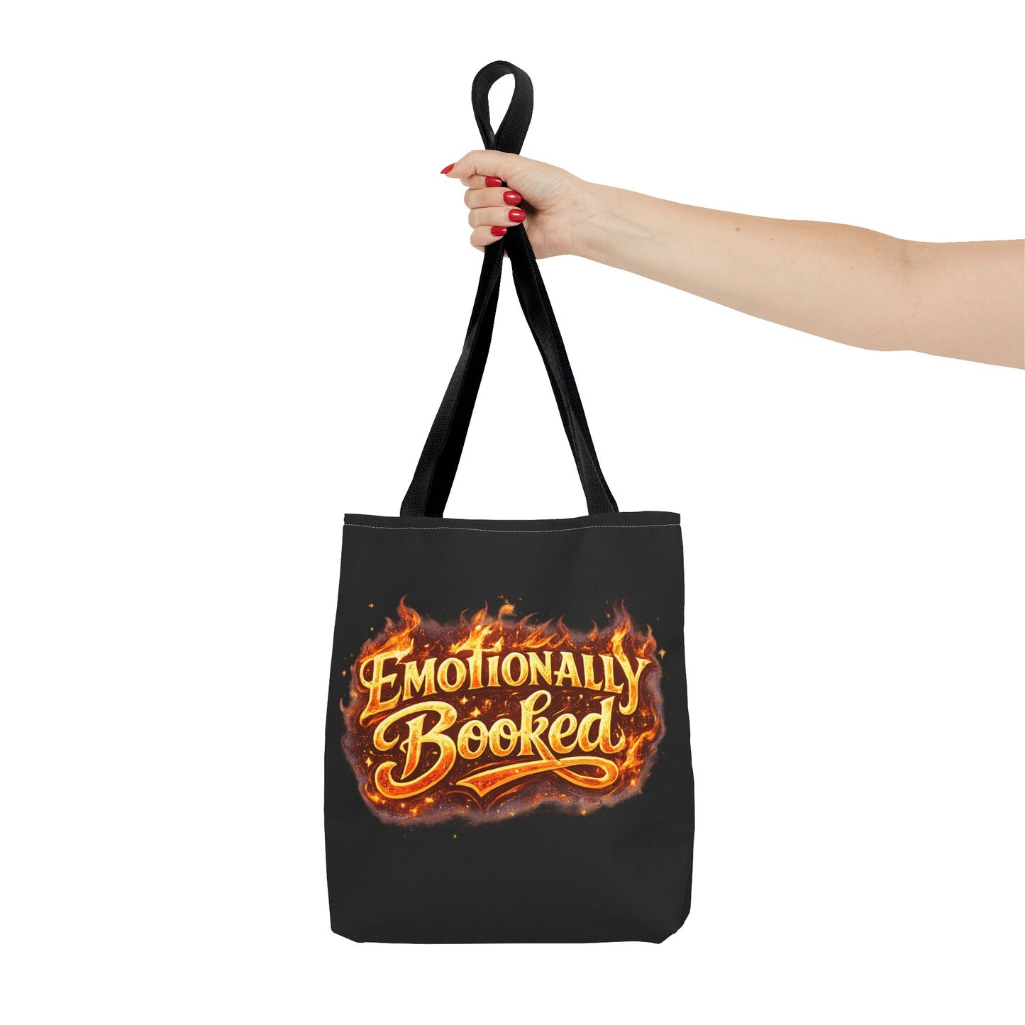 Emotionally Booked – Flame Edition Tote Bag (AOP)