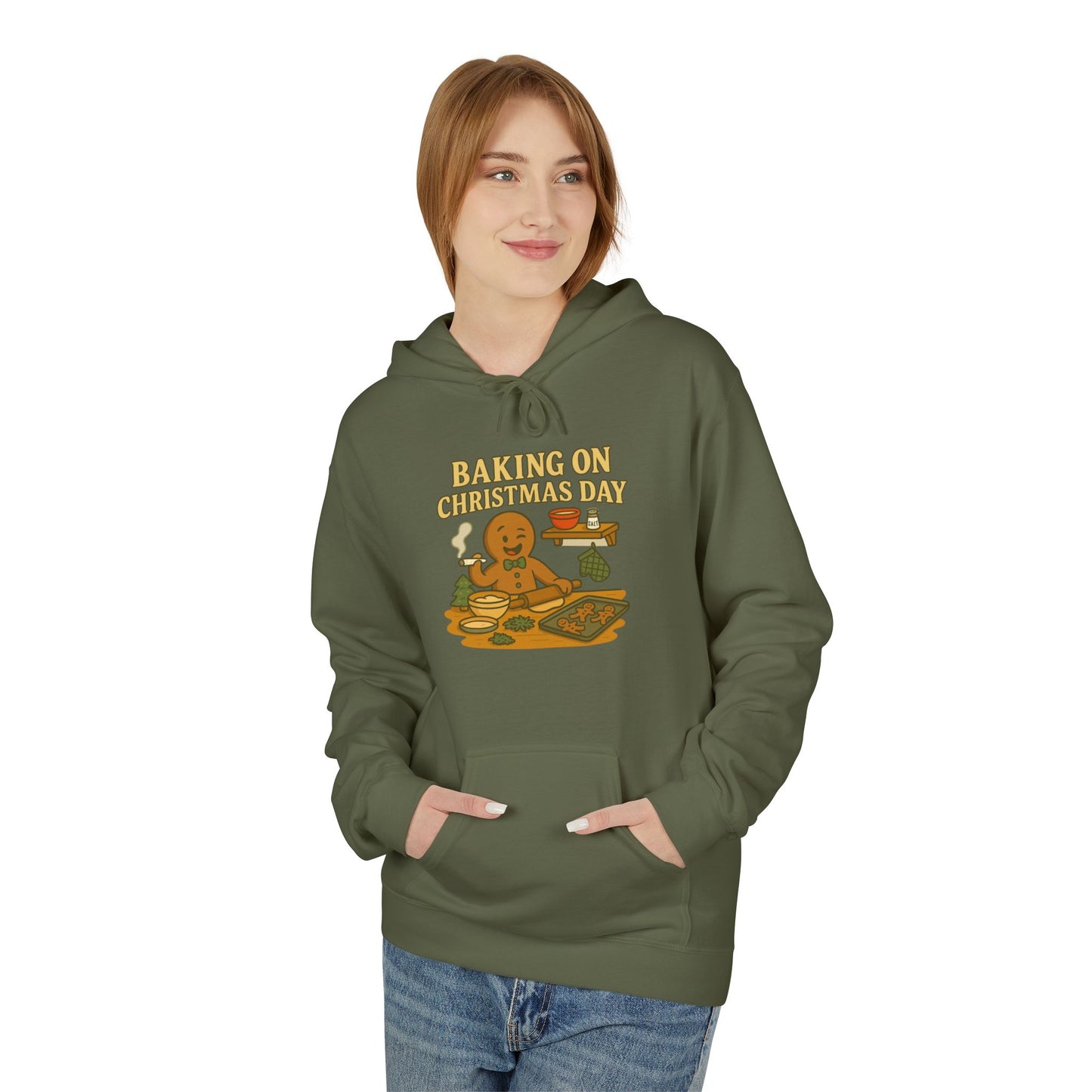 Baking on Christmas Day – HoliDazed Holiday Hoodie  Unisex Midweight Softstyle Fleece Hoodie