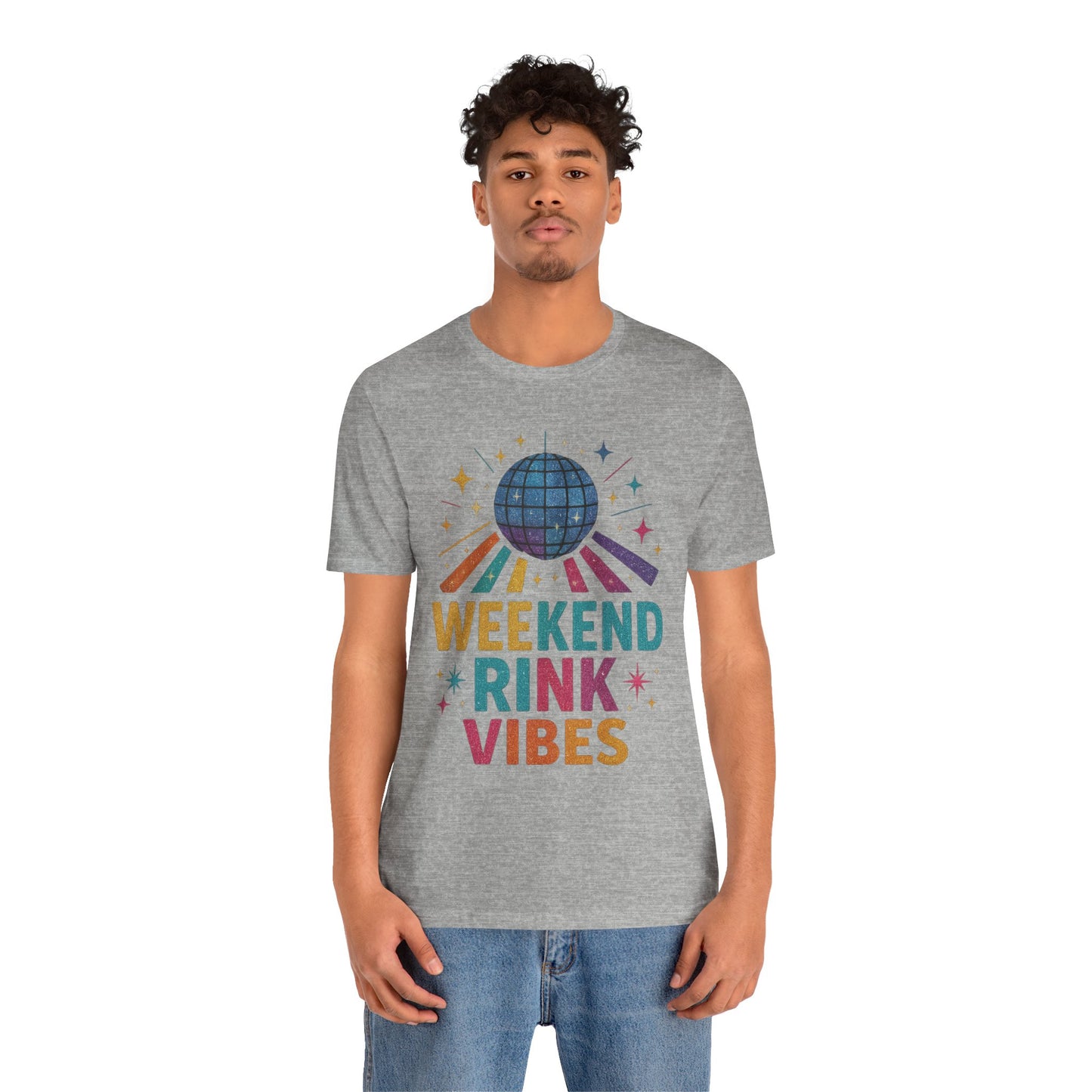 🛼 Weekend Rink Vibes – Weekend Warriors Edition  Unisex Jersey Short Sleeve Tee