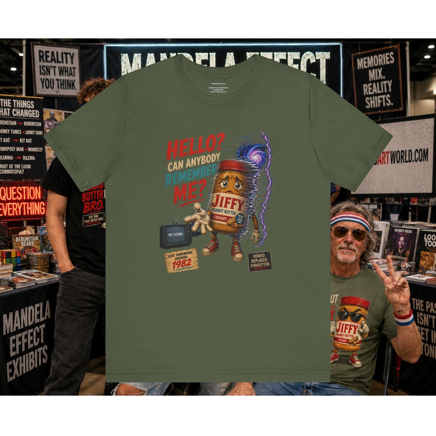 Hello? Can Anybody Remember Me? | Funny Mandela Effect Unisex Jersey Short Sleeve Tee   | Laugh Out Loud Collection