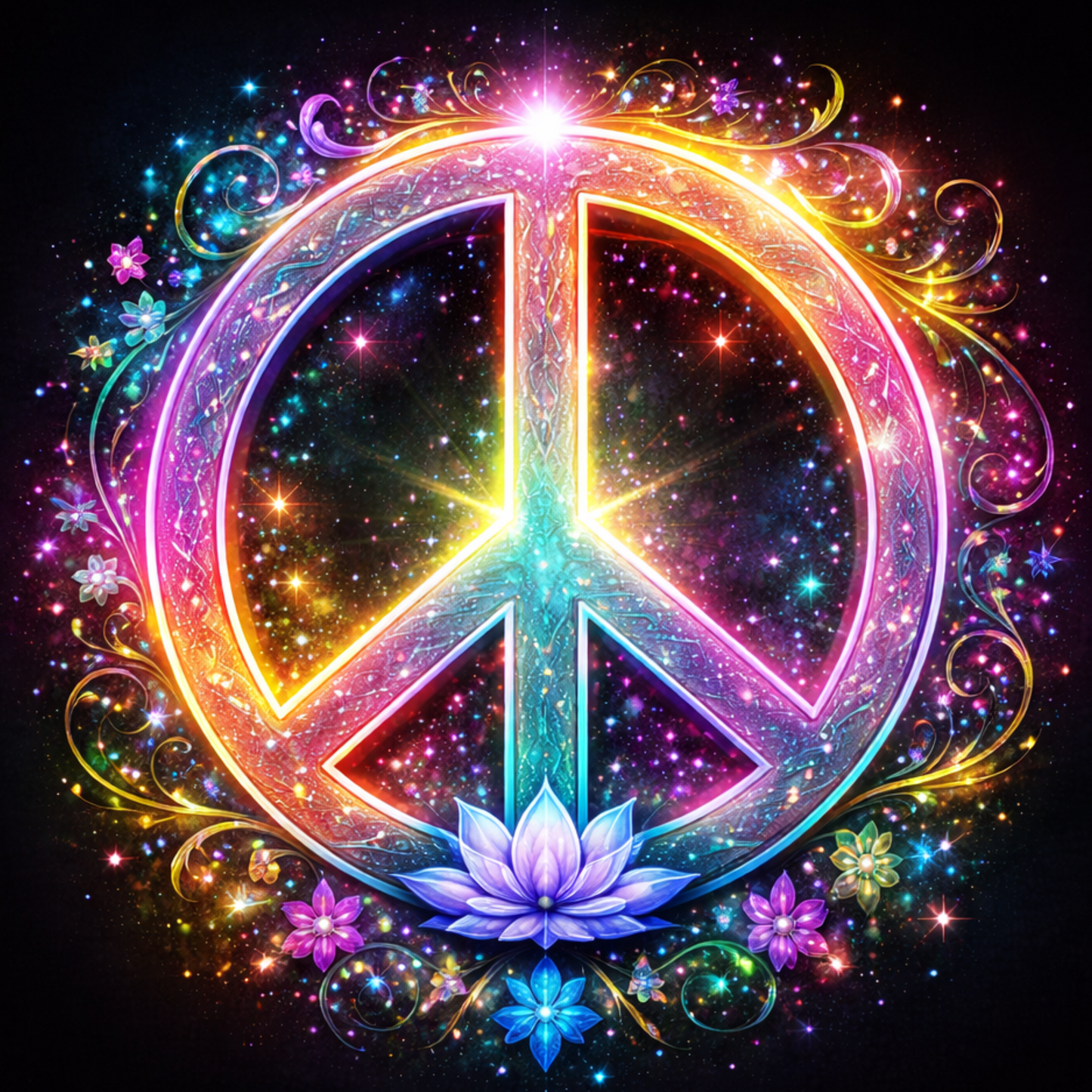 The Light Within: Cosmic Peace – Radiant Energy Symbol Tee Unisex Jersey Short Sleeve Tee