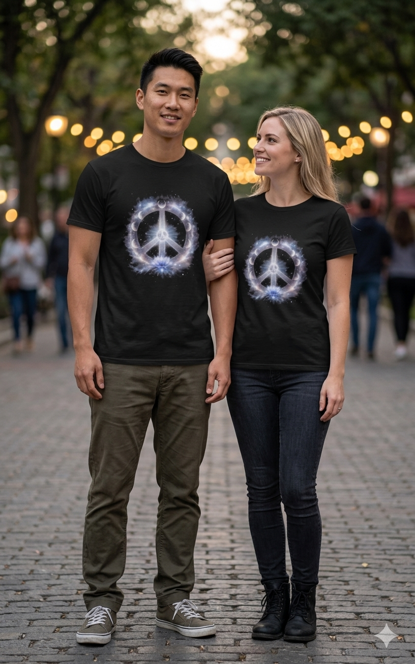 The Light Within: Lunar Alignment – Cosmic Peace Energy Unisex Ultra Cotton Tee