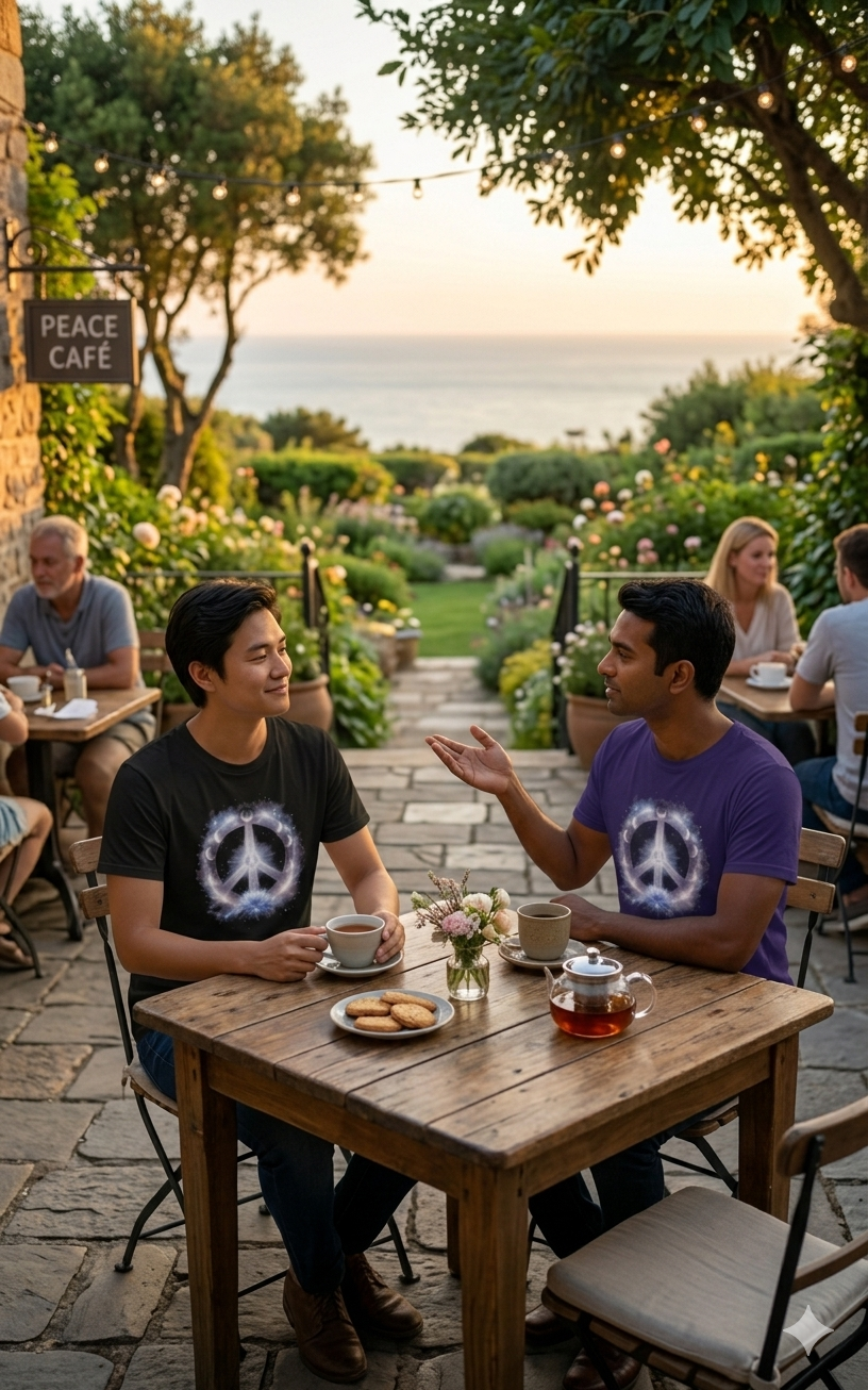 The Light Within: Lunar Alignment – Cosmic Peace Energy Unisex Ultra Cotton Tee