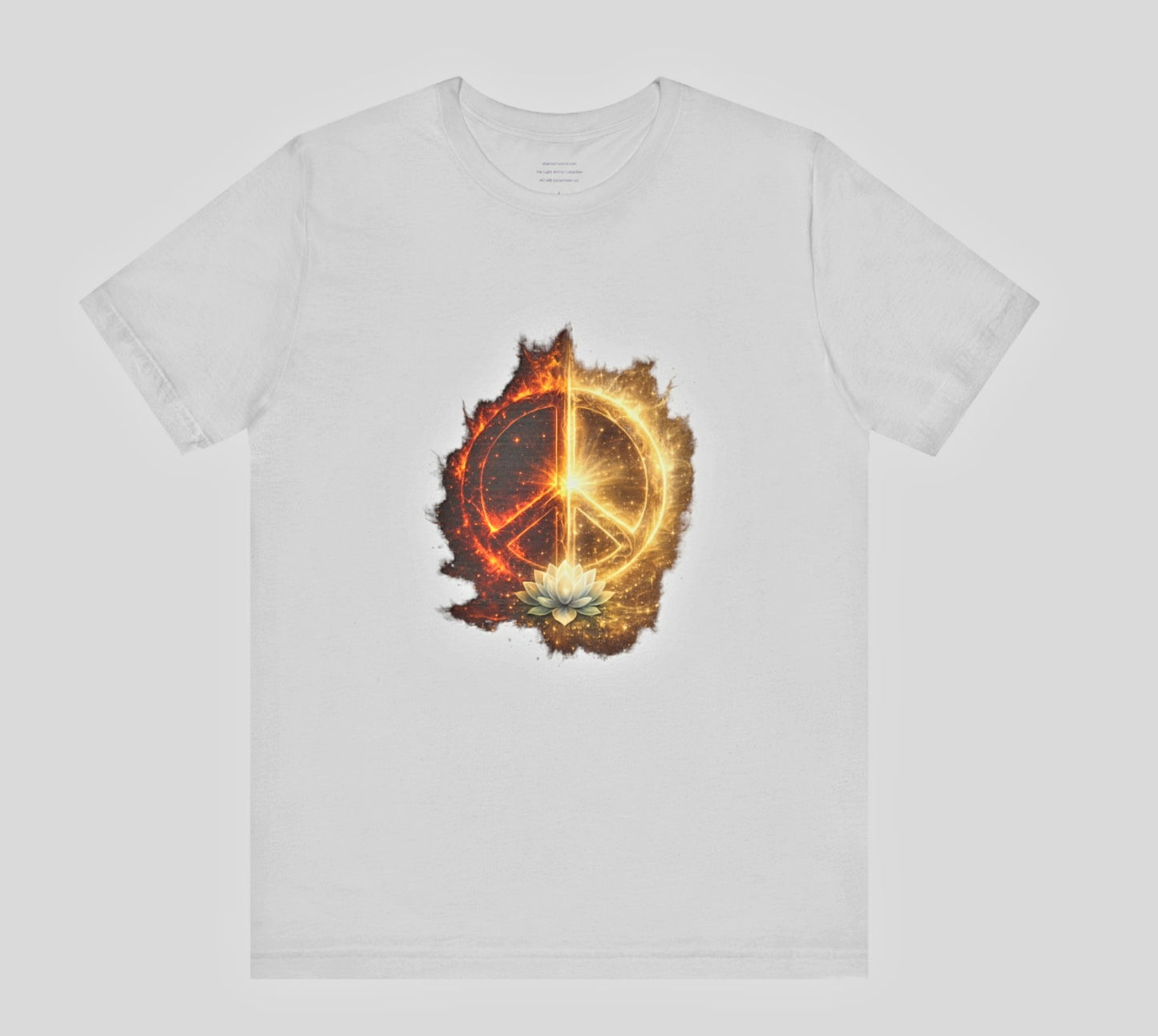 The Light Within: Duality Flame – Inner Balance Peace Unisex Jersey Short Sleeve Tee