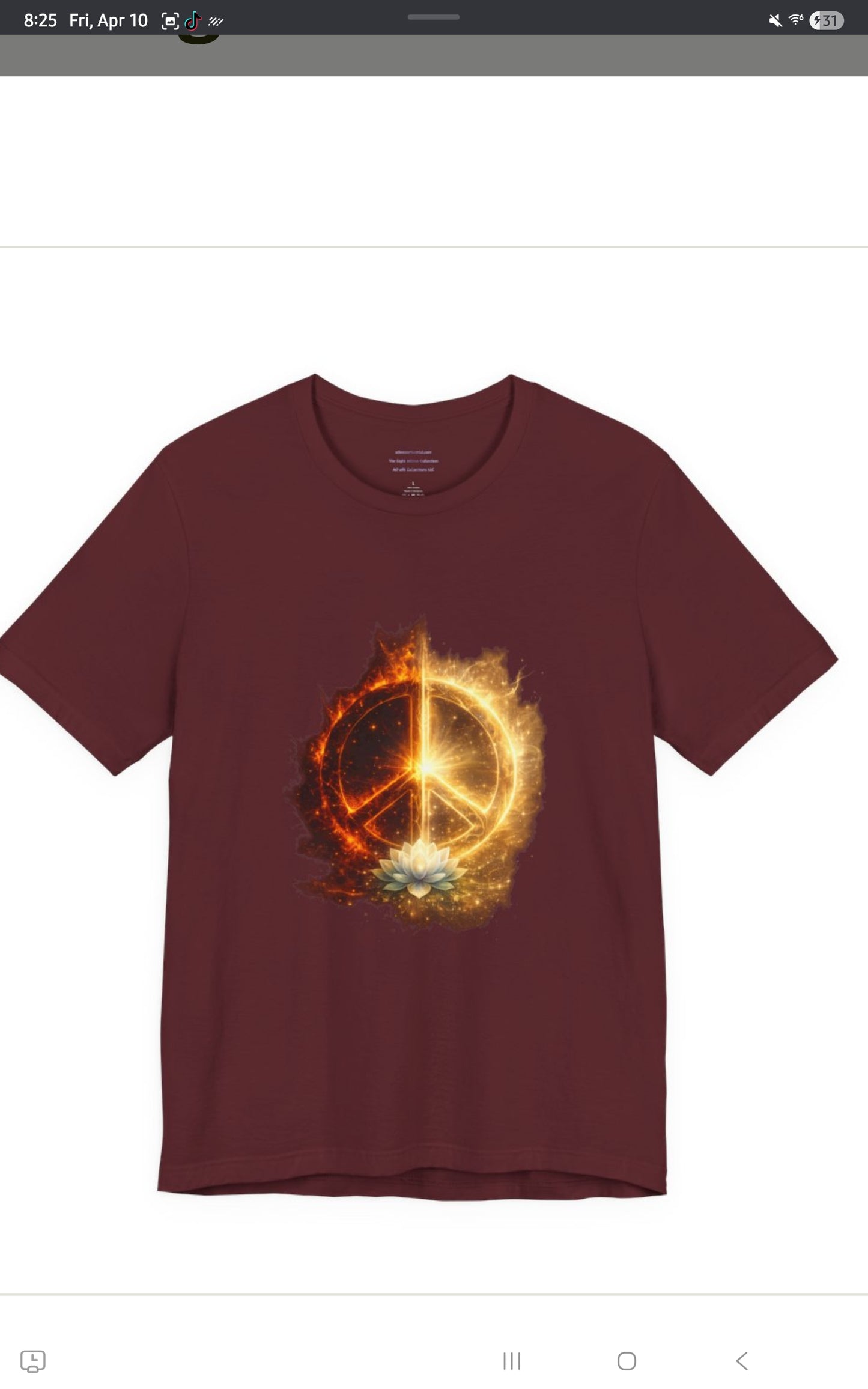 The Light Within: Duality Flame – Inner Balance Peace Unisex Jersey Short Sleeve Tee