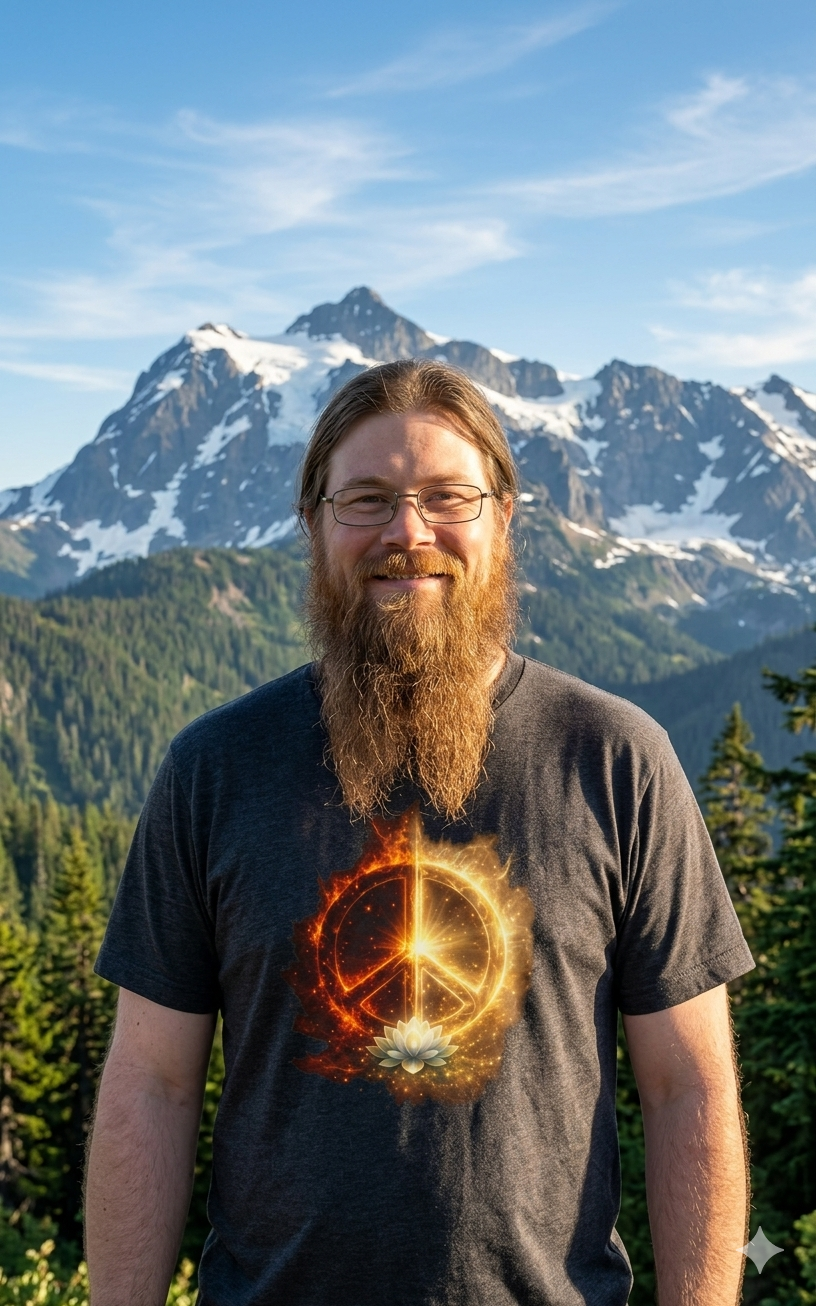 The Light Within: Duality Flame – Inner Balance Peace Unisex Jersey Short Sleeve Tee