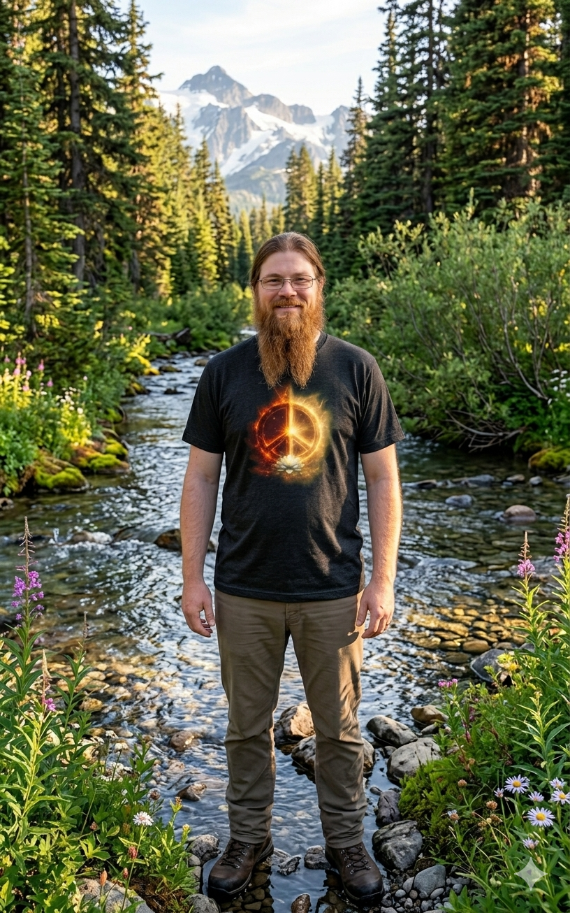 The Light Within: Duality Flame – Inner Balance Peace Unisex Jersey Short Sleeve Tee