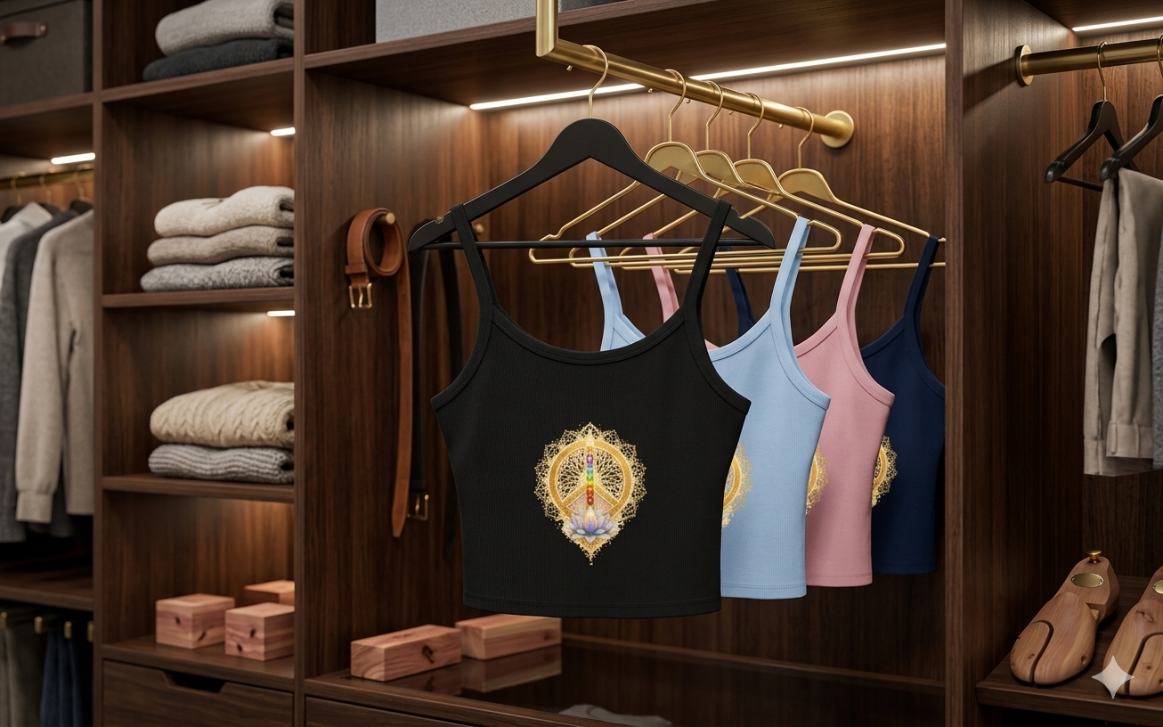 Radiant Chakra Peace Tank – Align Your Energy in Style