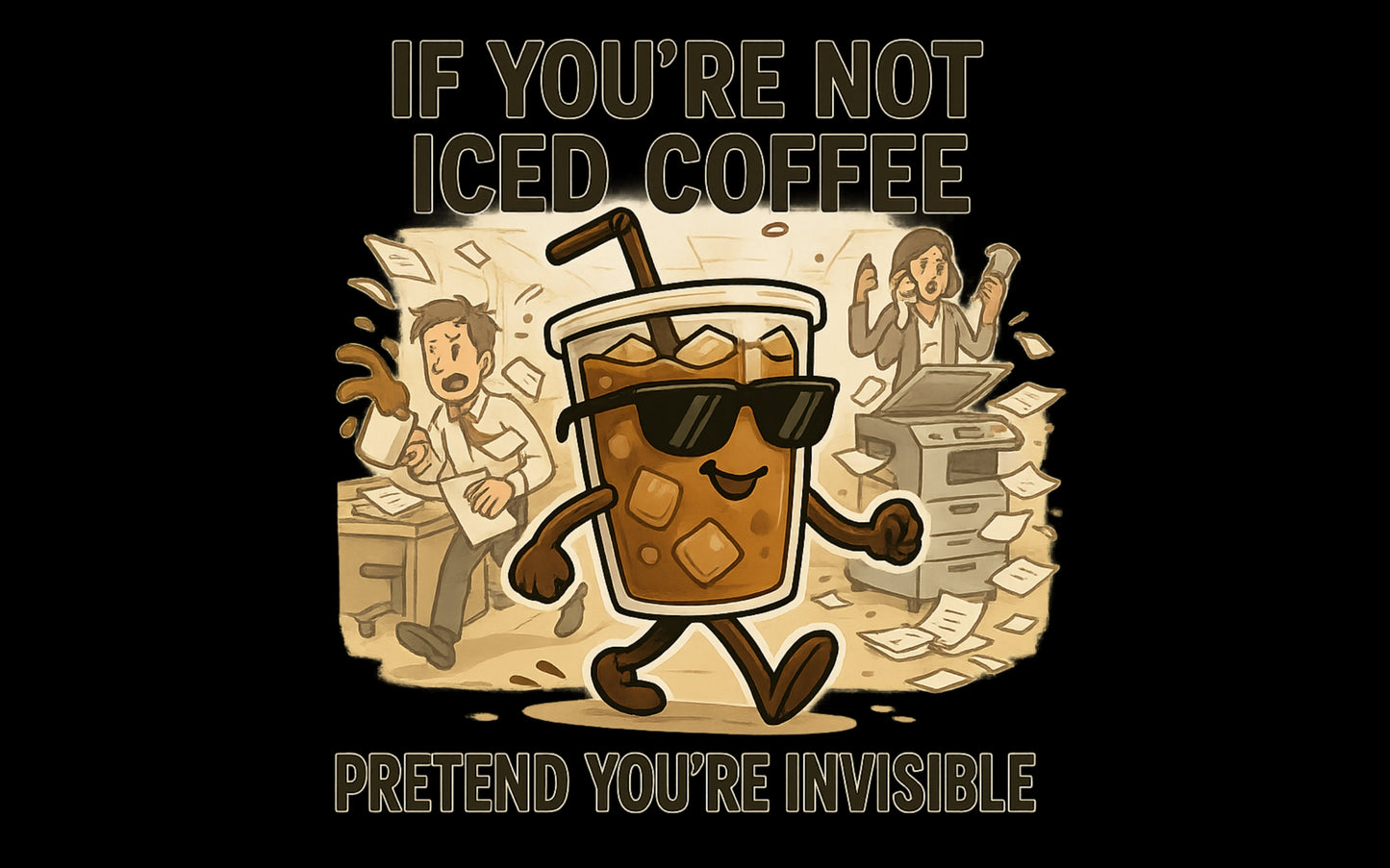 If you're not Iced Coffee Unisex Jersey Short Sleeve Tee