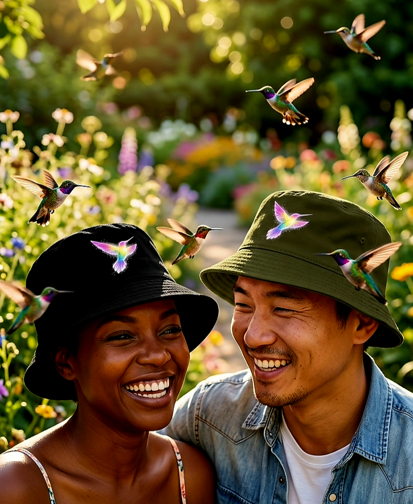 Radiant Hummingbird Bucket Hat