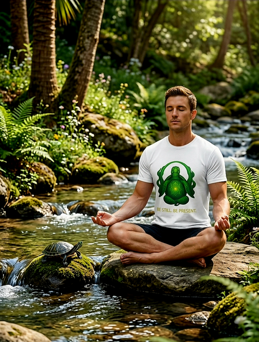 Be Still Be Present Unisex Jersey Short Sleeve Tee