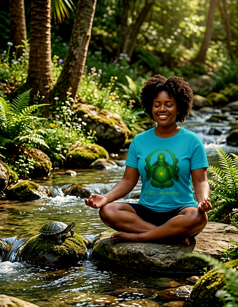 Be Still Be Present Unisex Jersey Short Sleeve Tee