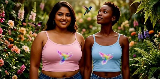 Radiant Hummingbird Light Energy & Joy in Motion Women's Spaghetti Strap Tank Top