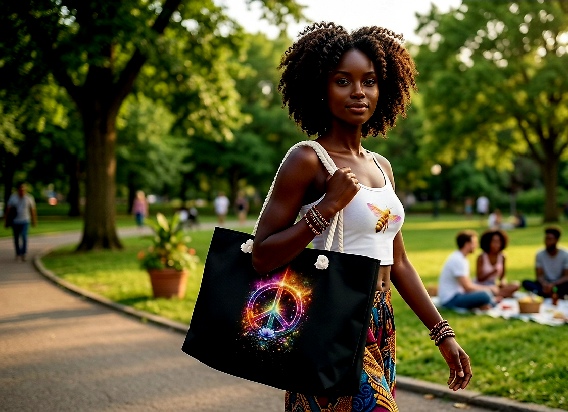 Cosmic Peace Weekender Bag